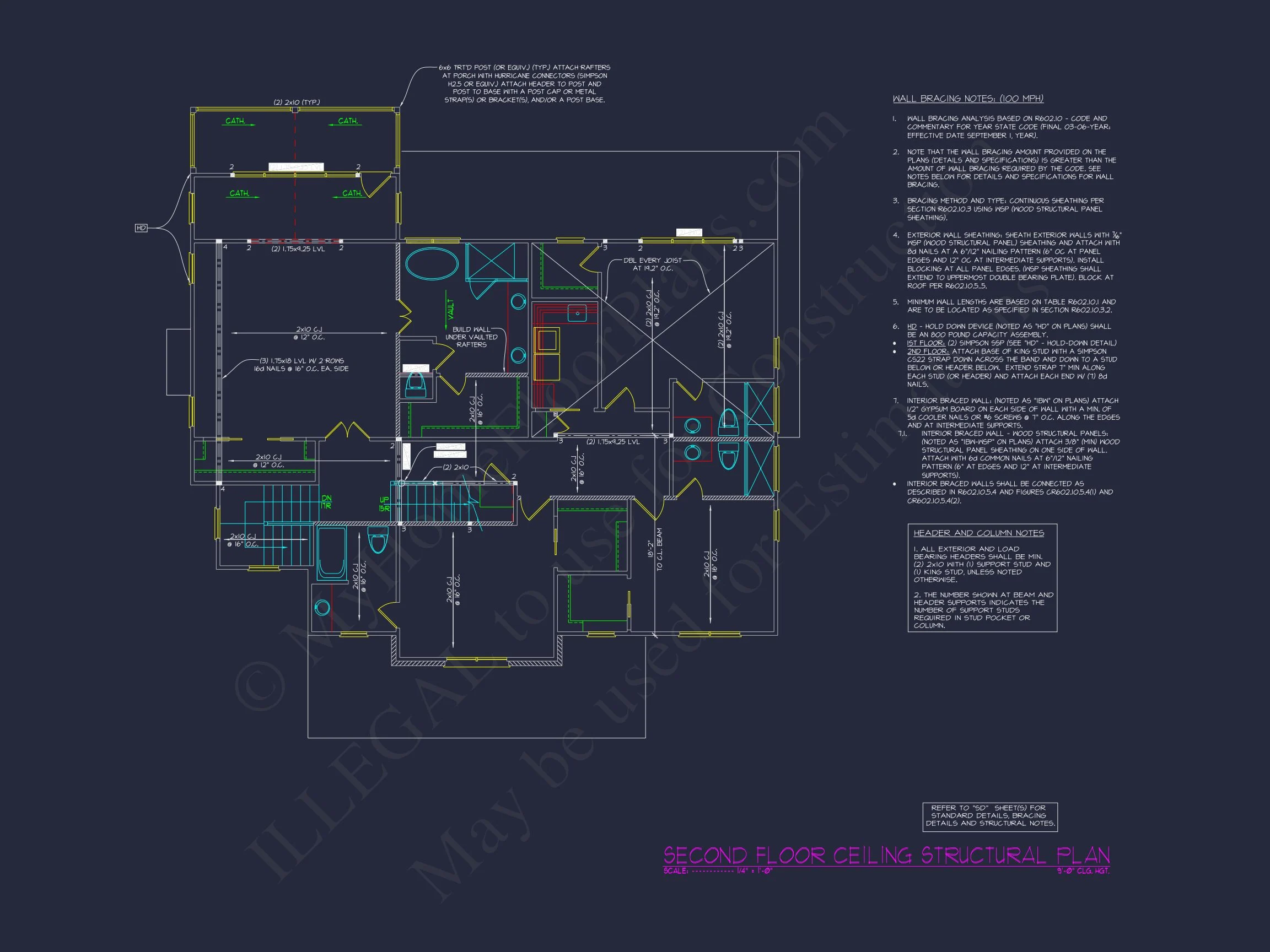 17-1163 HOUSE PLAN - Elegant House Design: 3-Story CAD Floor Plan with Colonial Style 14 Elegant house Design: 3-Story CAD Floor Plan with Colonial Style