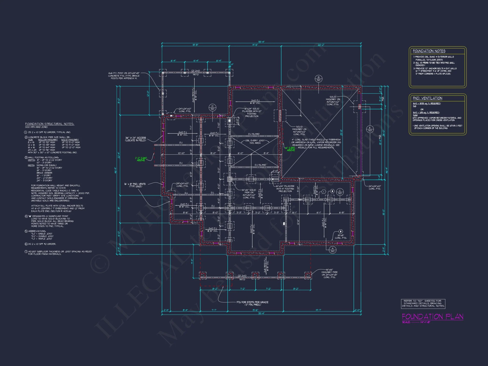 Elegant house Design: 3-Story CAD Floor Plan with Colonial Style
