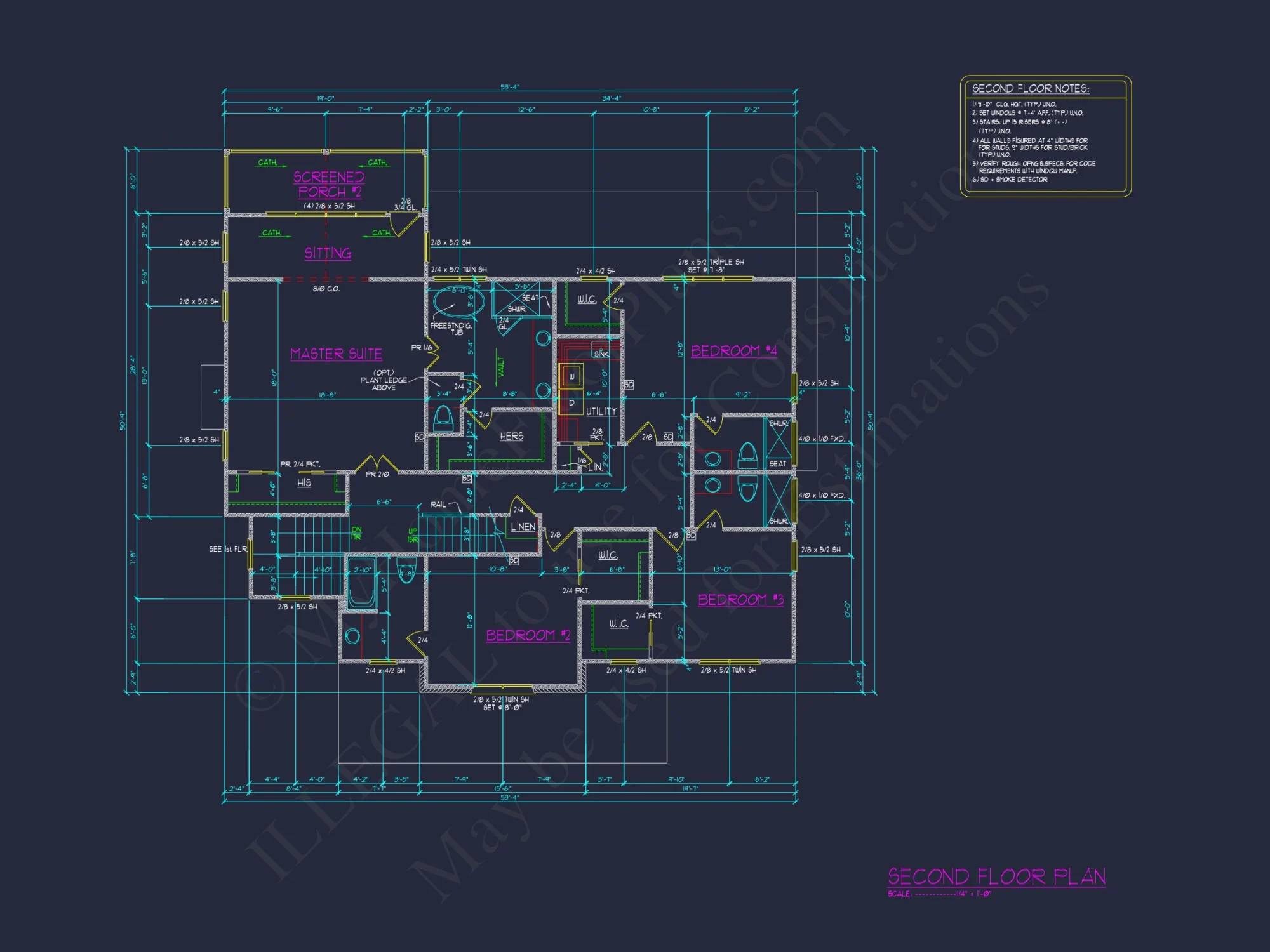Elegant house Design: 3-Story CAD Floor Plan with Colonial Style