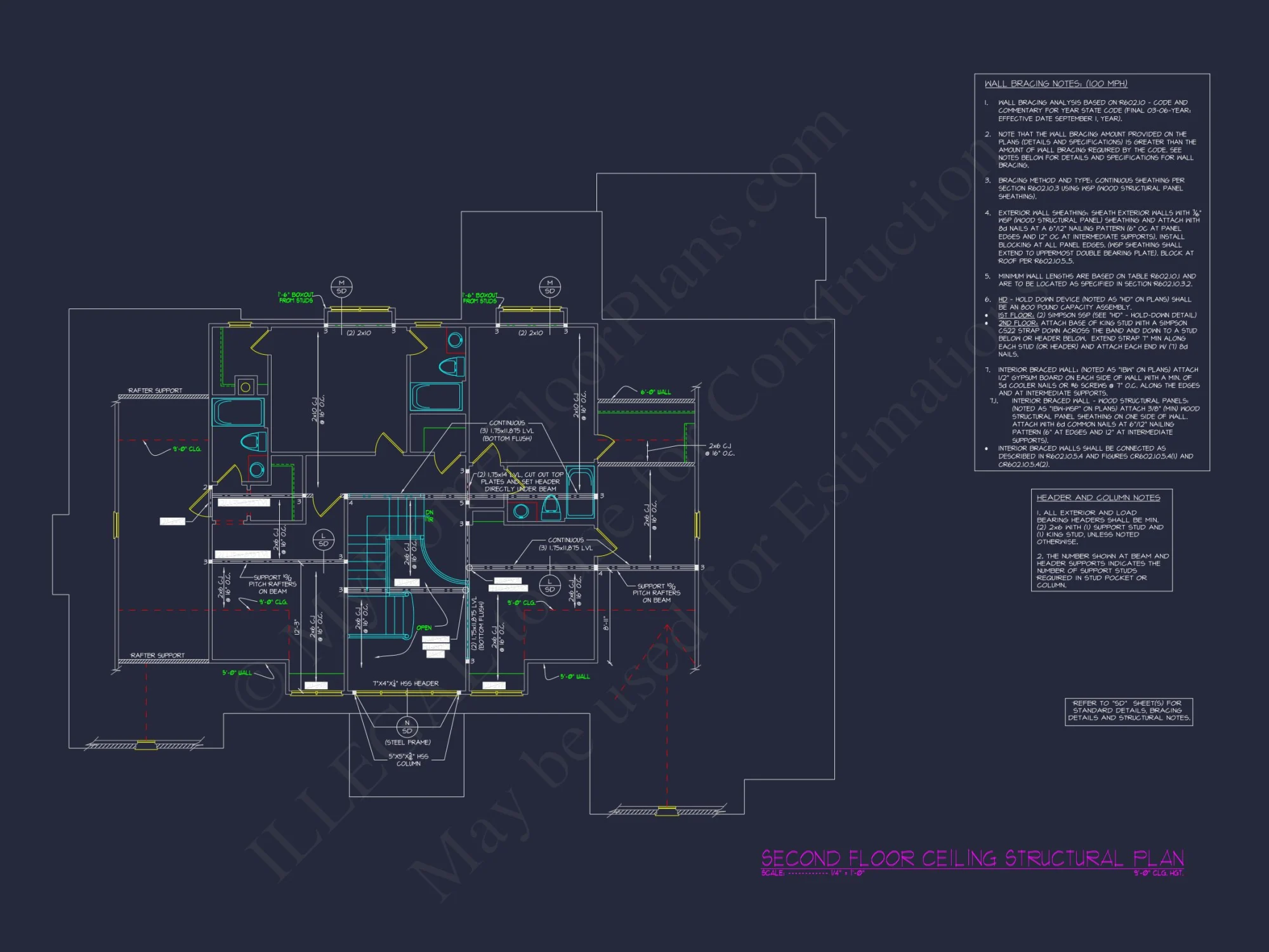 Beautiful house Plan with 5 Bedrooms, CAD Floor Plans, and Designs