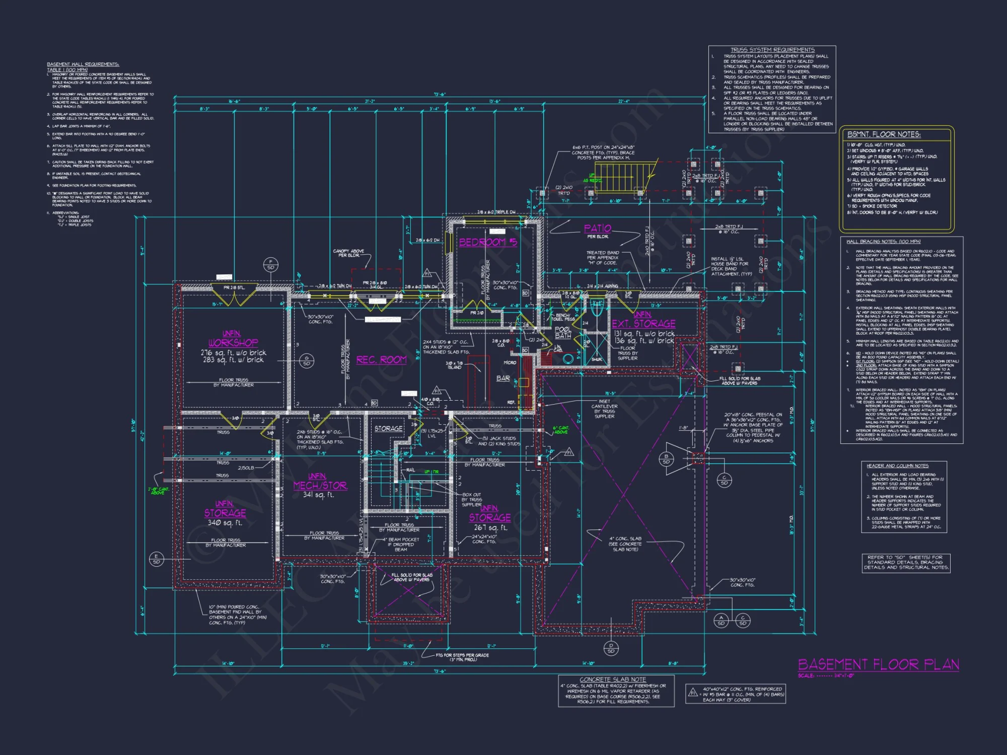 Beautiful house Plan with 5 Bedrooms, CAD Floor Plans, and Designs