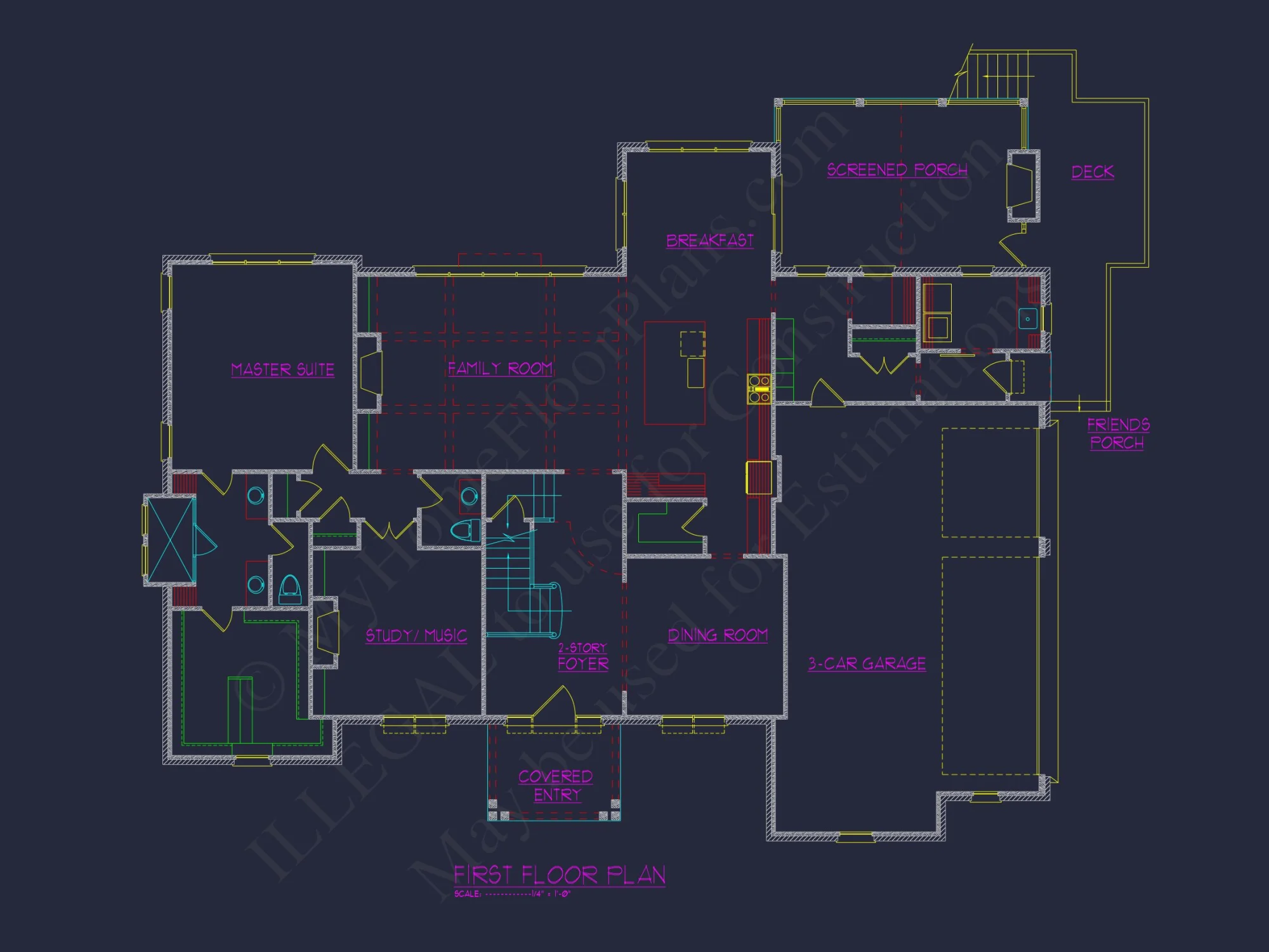 Beautiful house Plan with 5 Bedrooms, CAD Floor Plans, and Designs