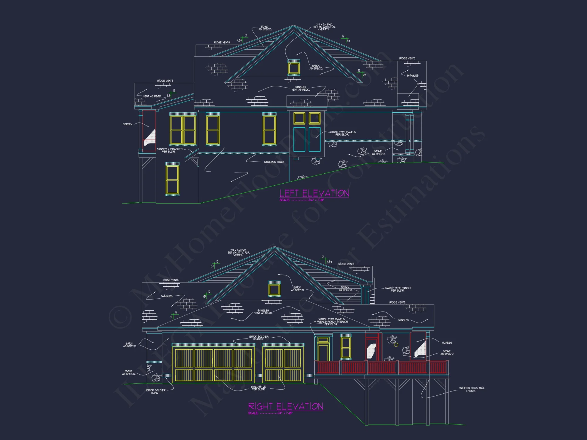 Beautiful house Plan with 5 Bedrooms, CAD Floor Plans, and Designs