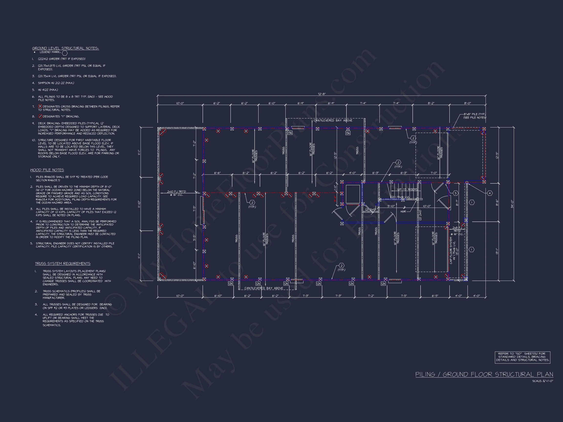 Modern house Plan with 7 Bedrooms and Spacious Floor Designs