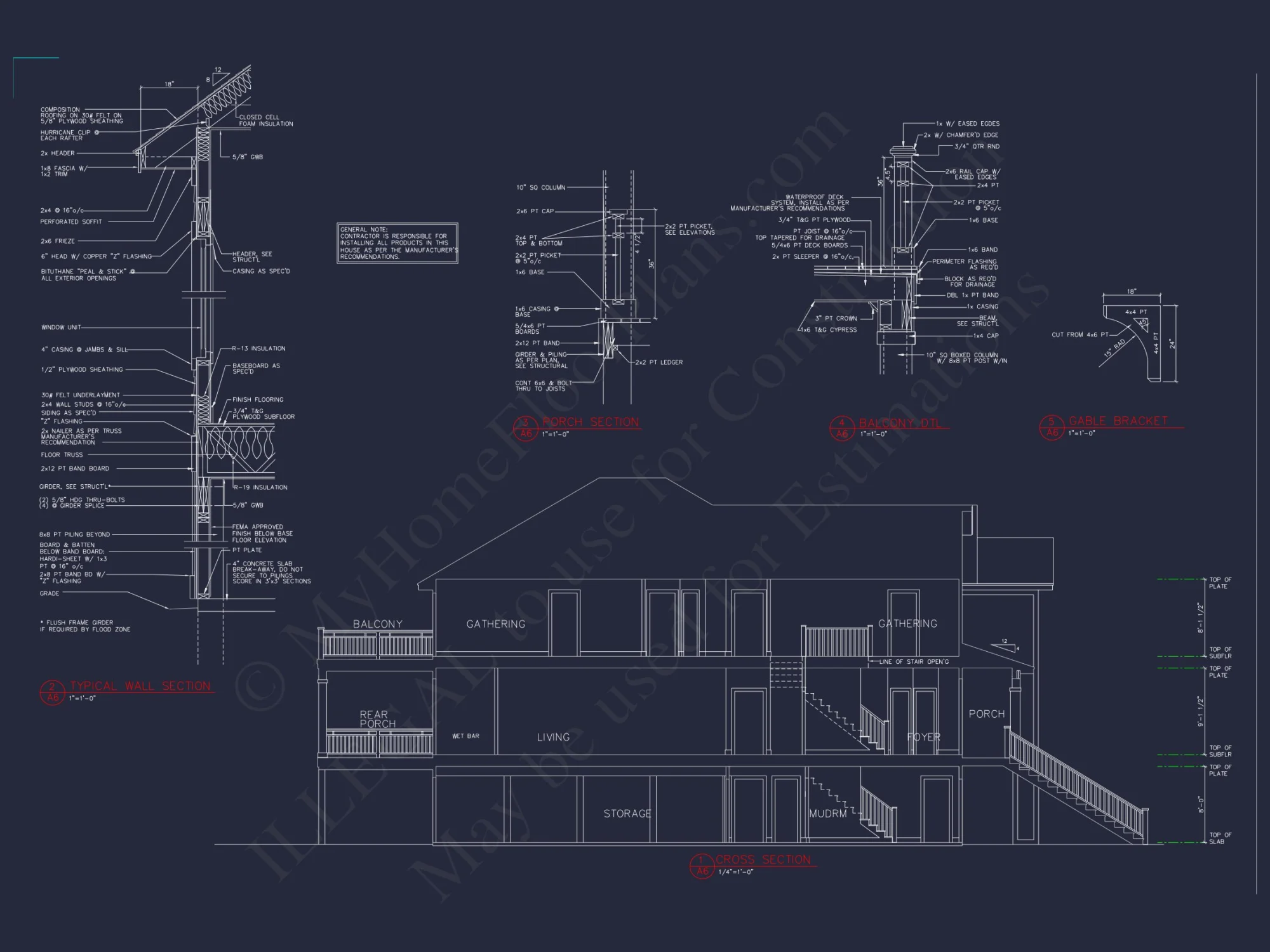Modern house Plan with 7 Bedrooms and Spacious Floor Designs