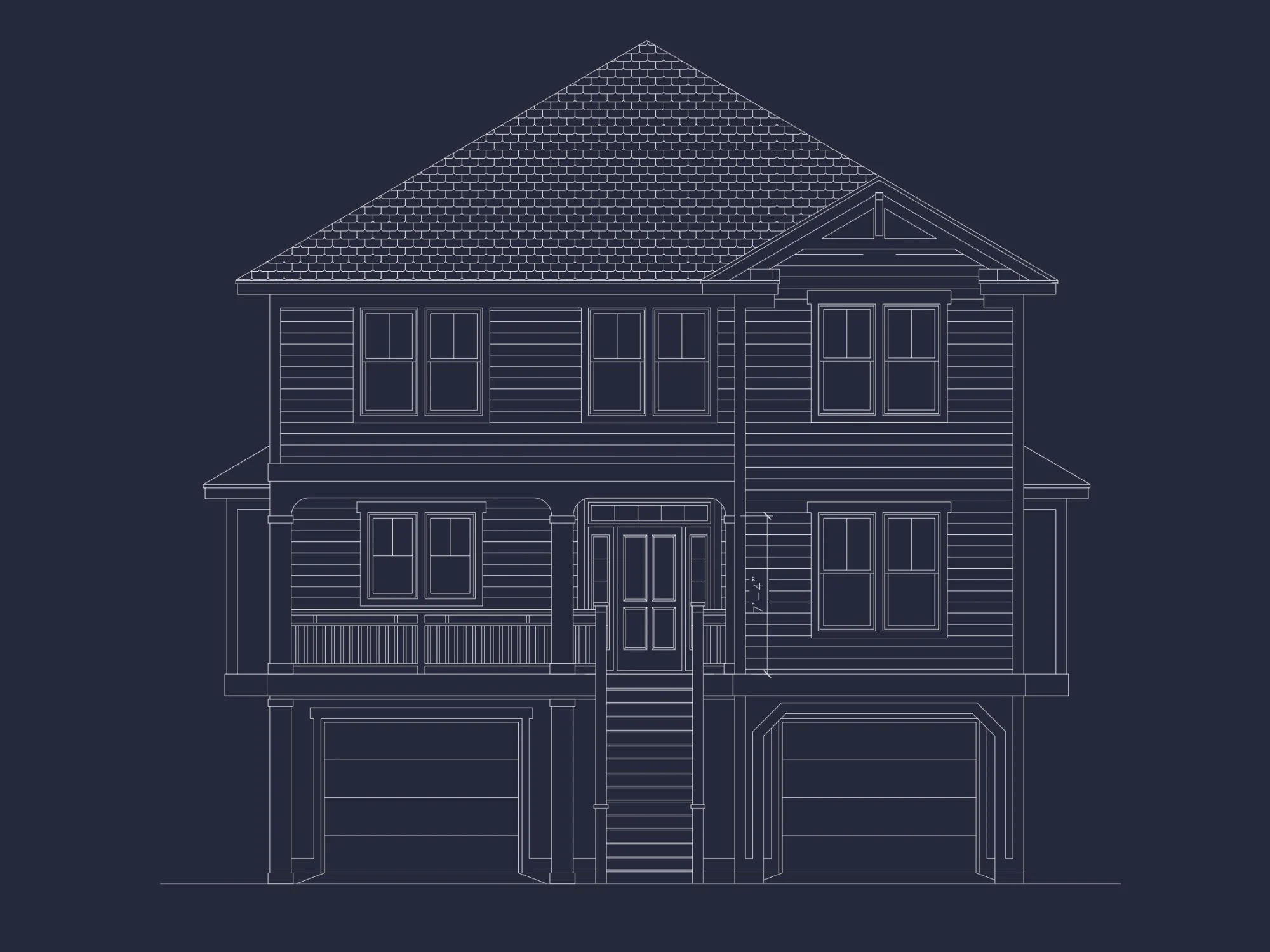 Modern house Plan with 7 Bedrooms and Spacious Floor Designs