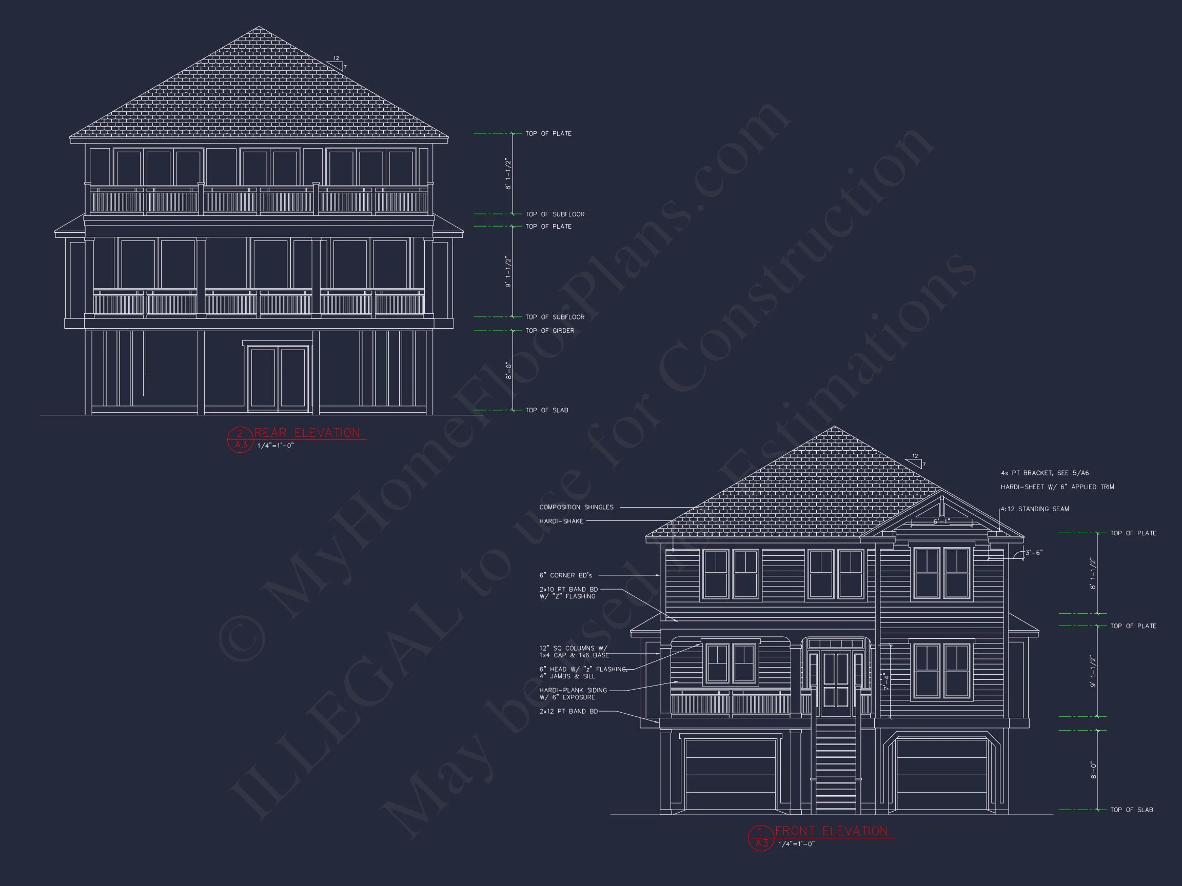 Modern house Plan with 7 Bedrooms and Spacious Floor Designs