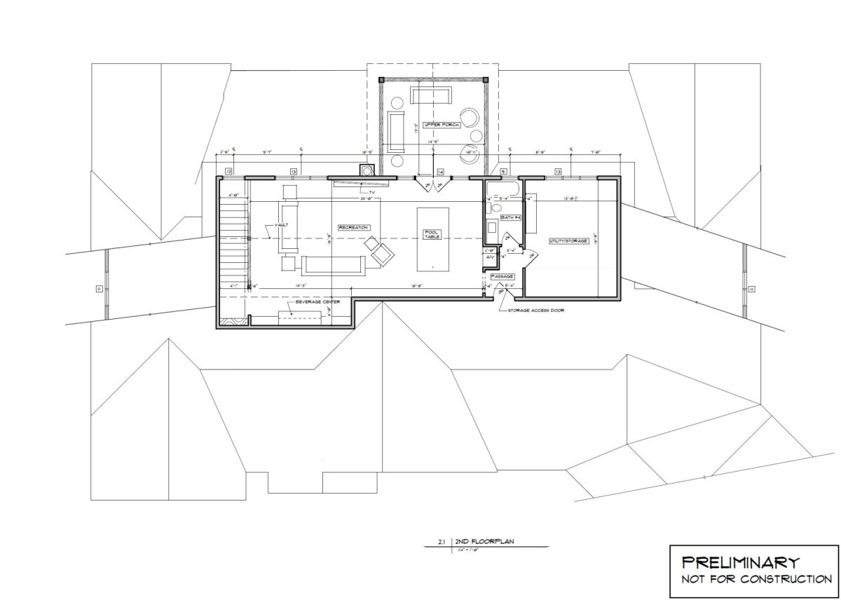 Modern house Floor Plan with CAD Designs and Blueprint