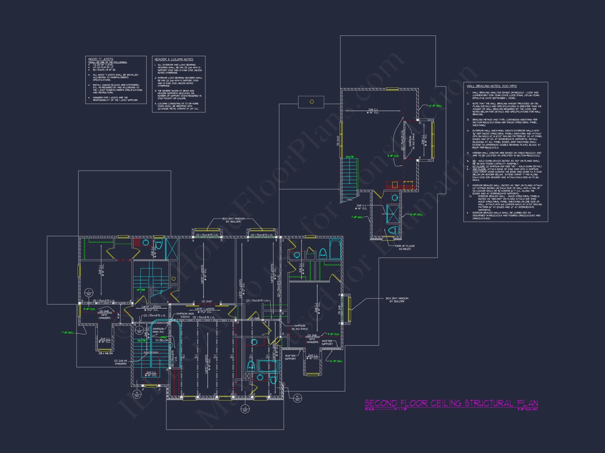Elegant Traditional house Design with Detailed Floor Plan