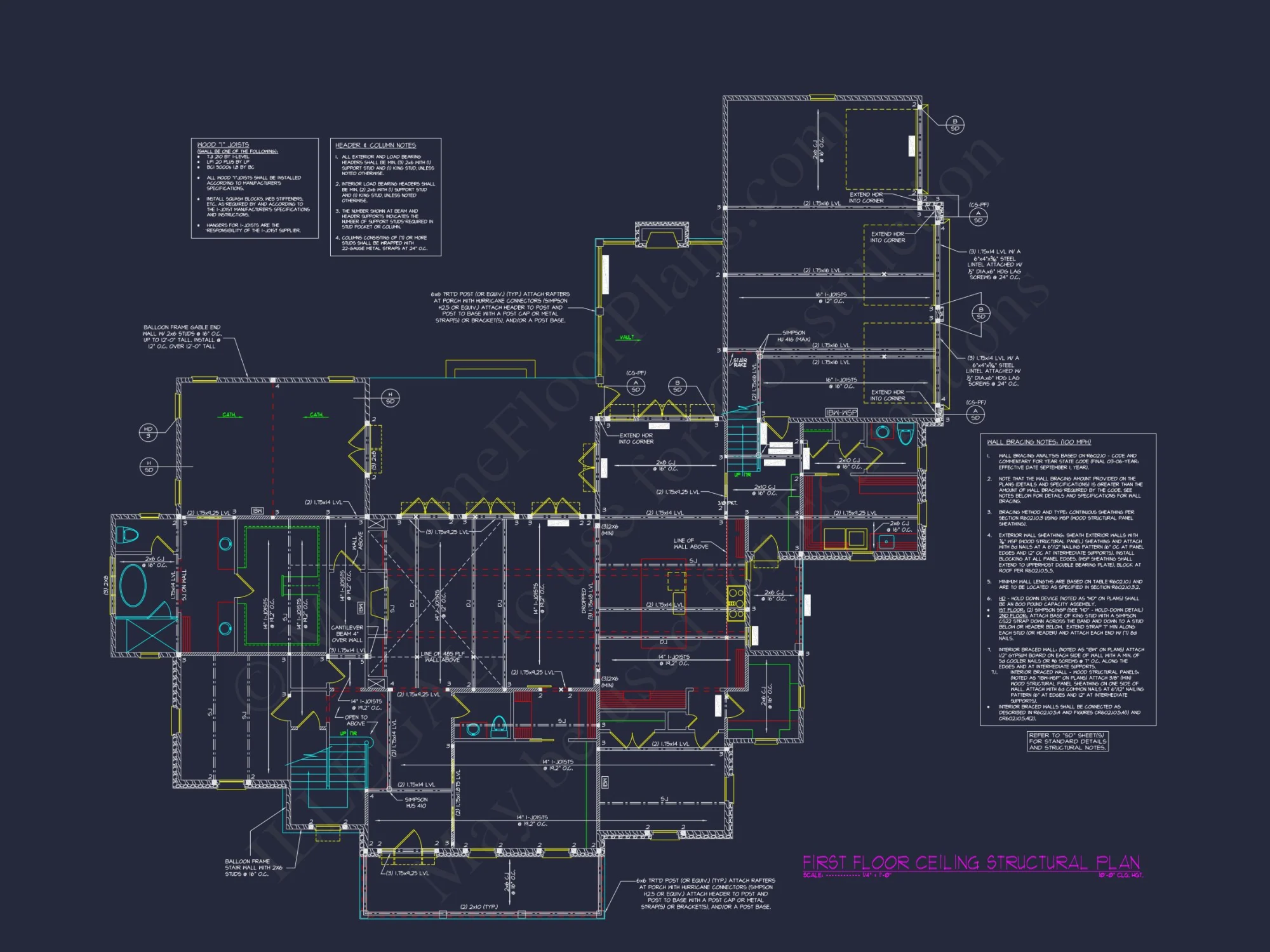 Elegant Traditional house Design with Detailed Floor Plan
