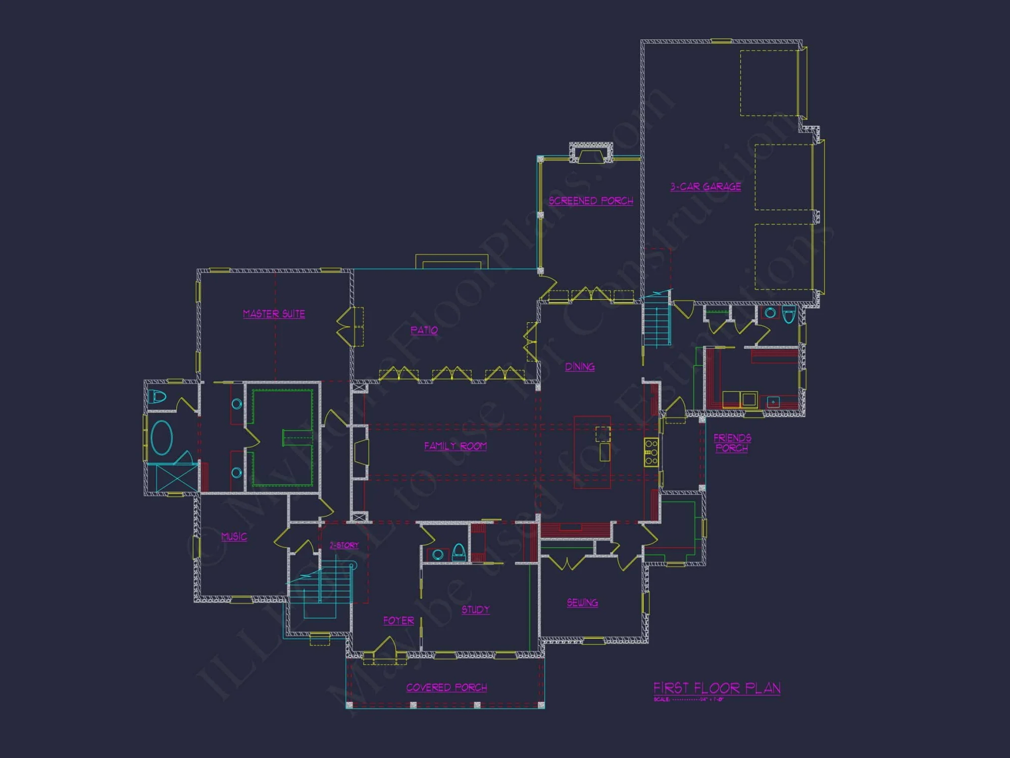 Elegant Traditional house Design with Detailed Floor Plan