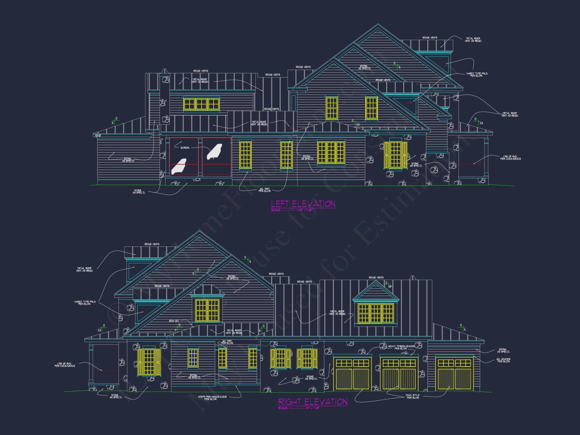 Elegant Traditional house Design with Detailed Floor Plan