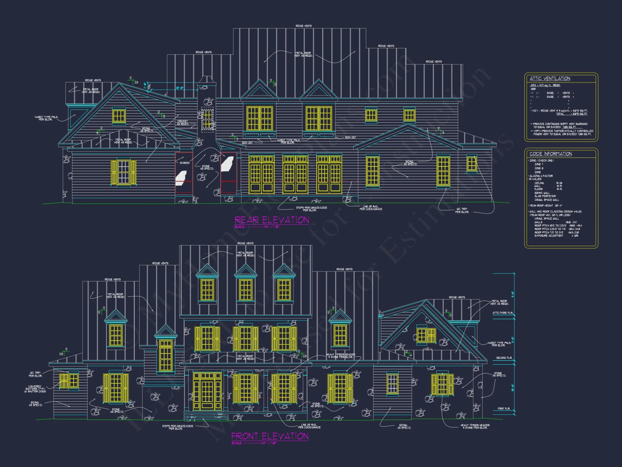 Elegant Traditional house Design with Detailed Floor Plan