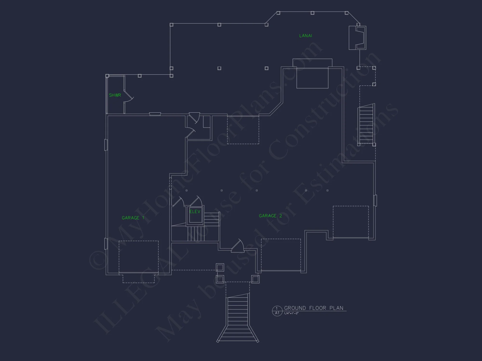 Elegant Beach house Plan: CAD and Blueprint Designs