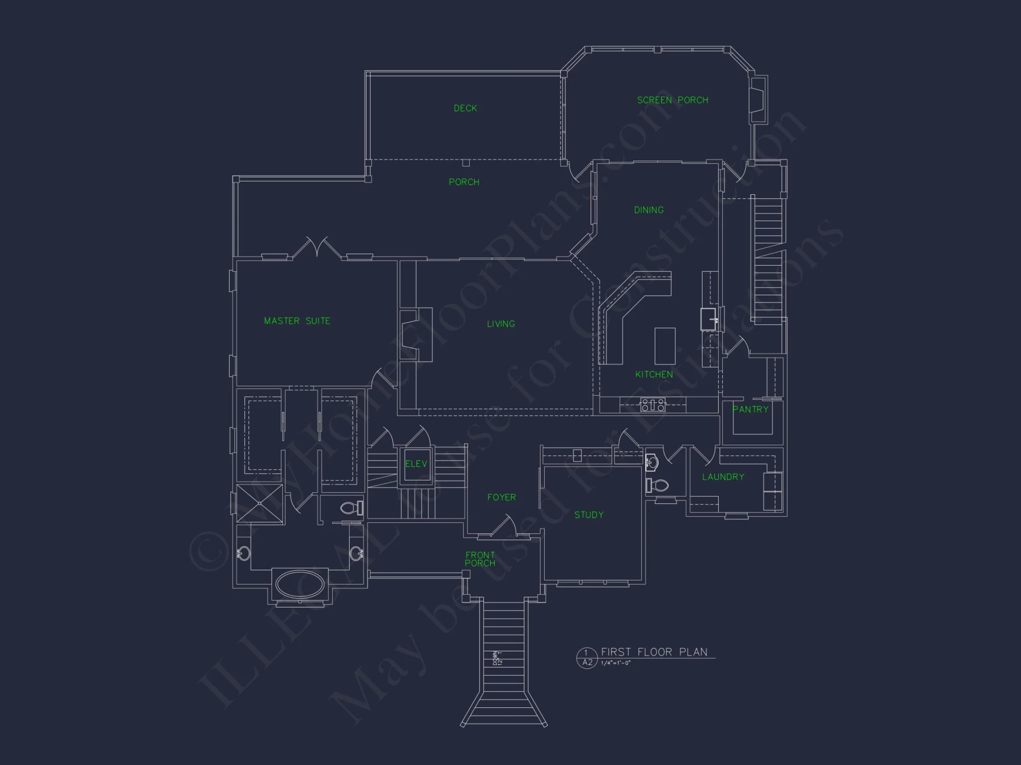 Elegant Beach house Plan: CAD and Blueprint Designs