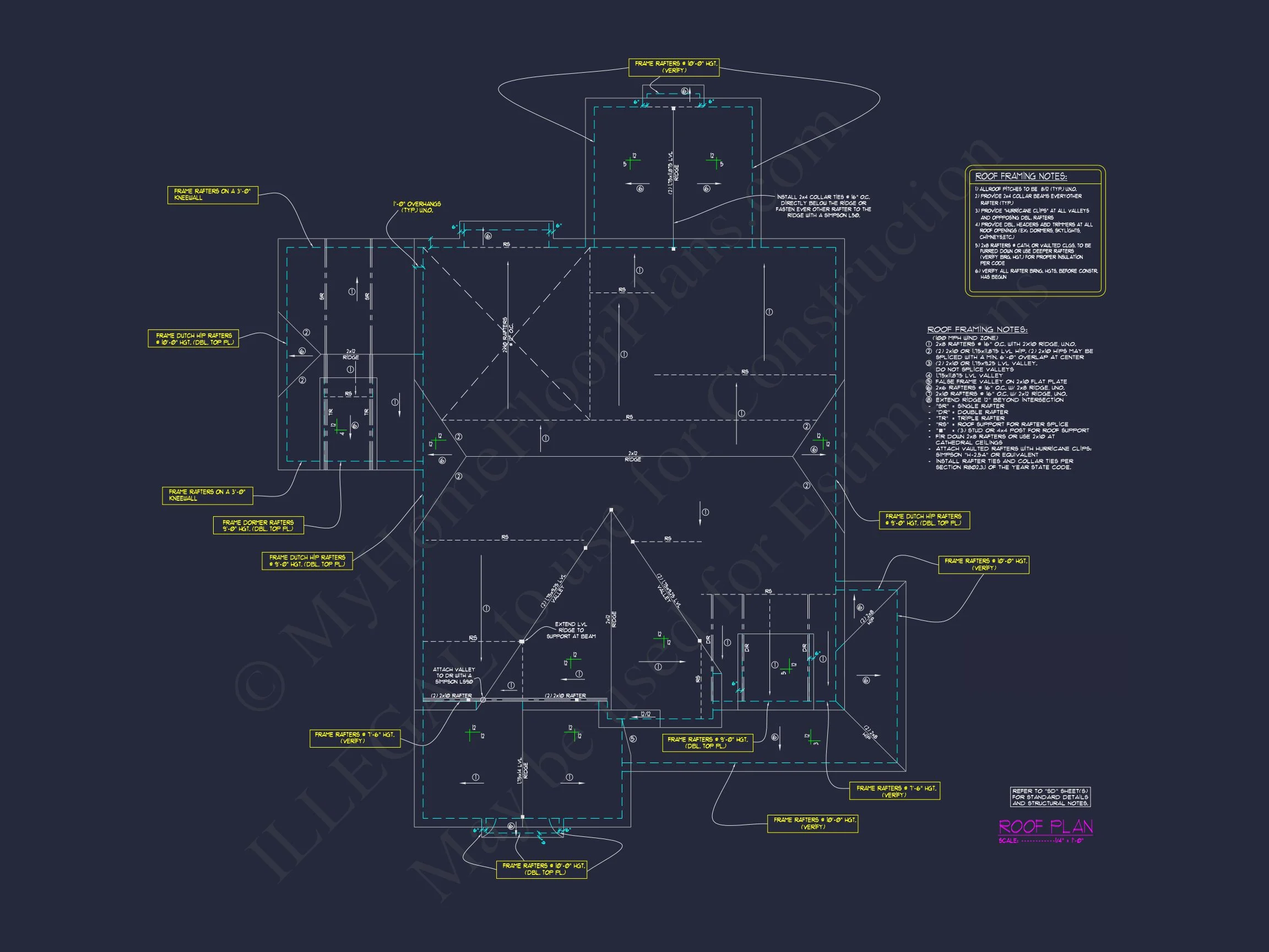 Luxurious house Floor Plan with Detailed CAD Designs & Blueprint