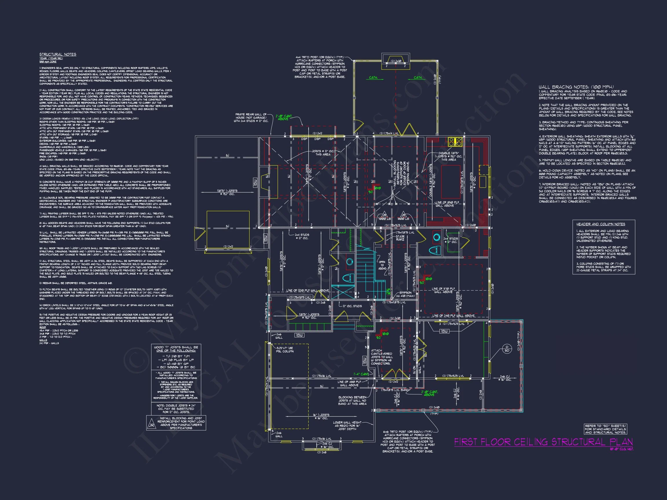 Luxurious house Floor Plan with Detailed CAD Designs & Blueprint
