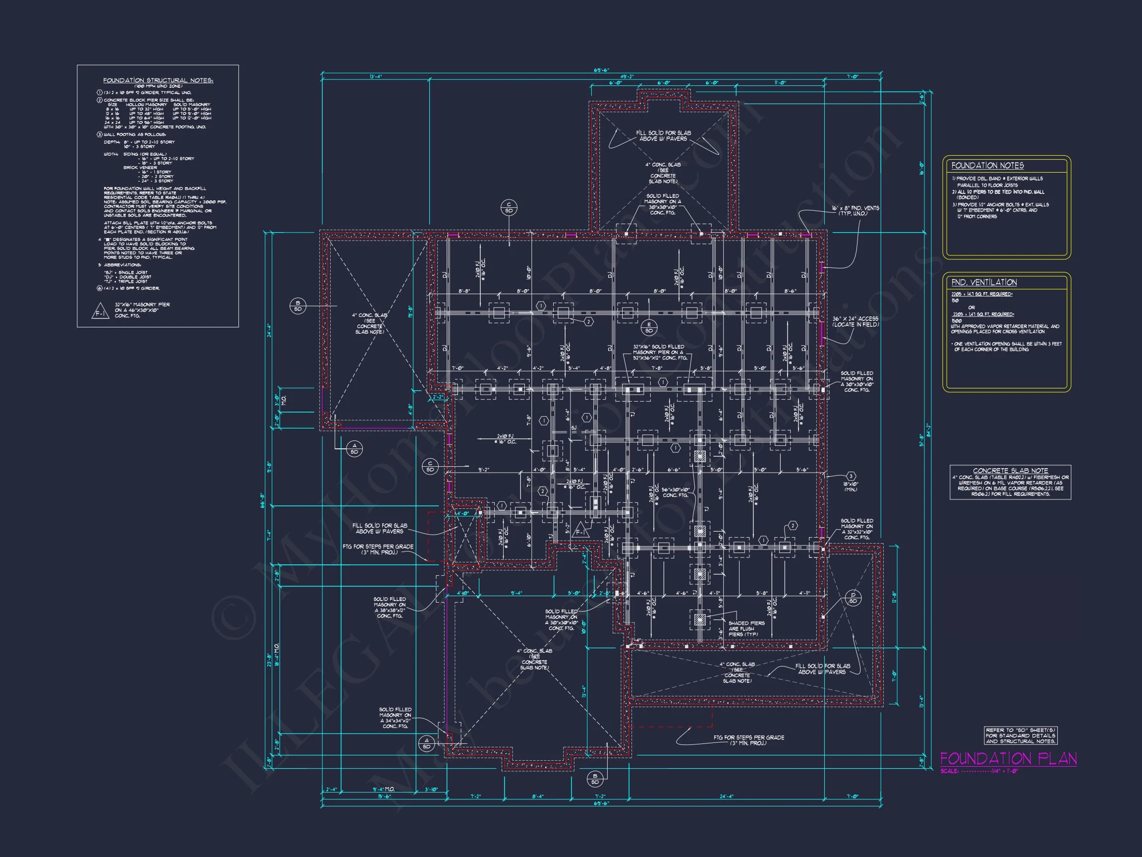 Luxurious house Floor Plan with Detailed CAD Designs & Blueprint