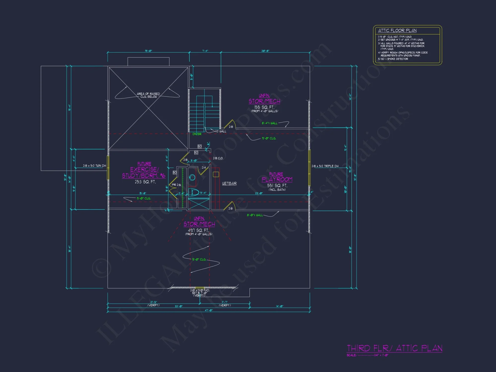 Luxurious house Floor Plan with Detailed CAD Designs & Blueprint