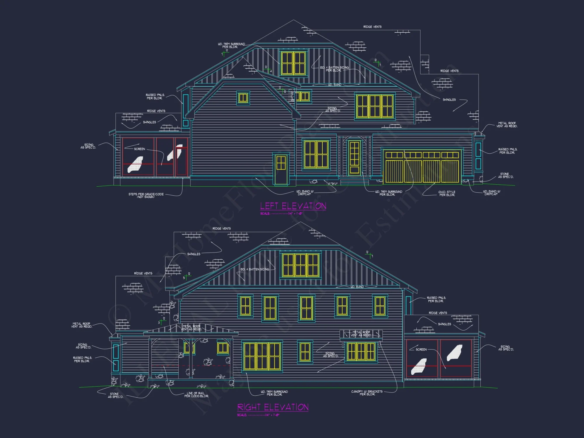 Luxurious house Floor Plan with Detailed CAD Designs & Blueprint