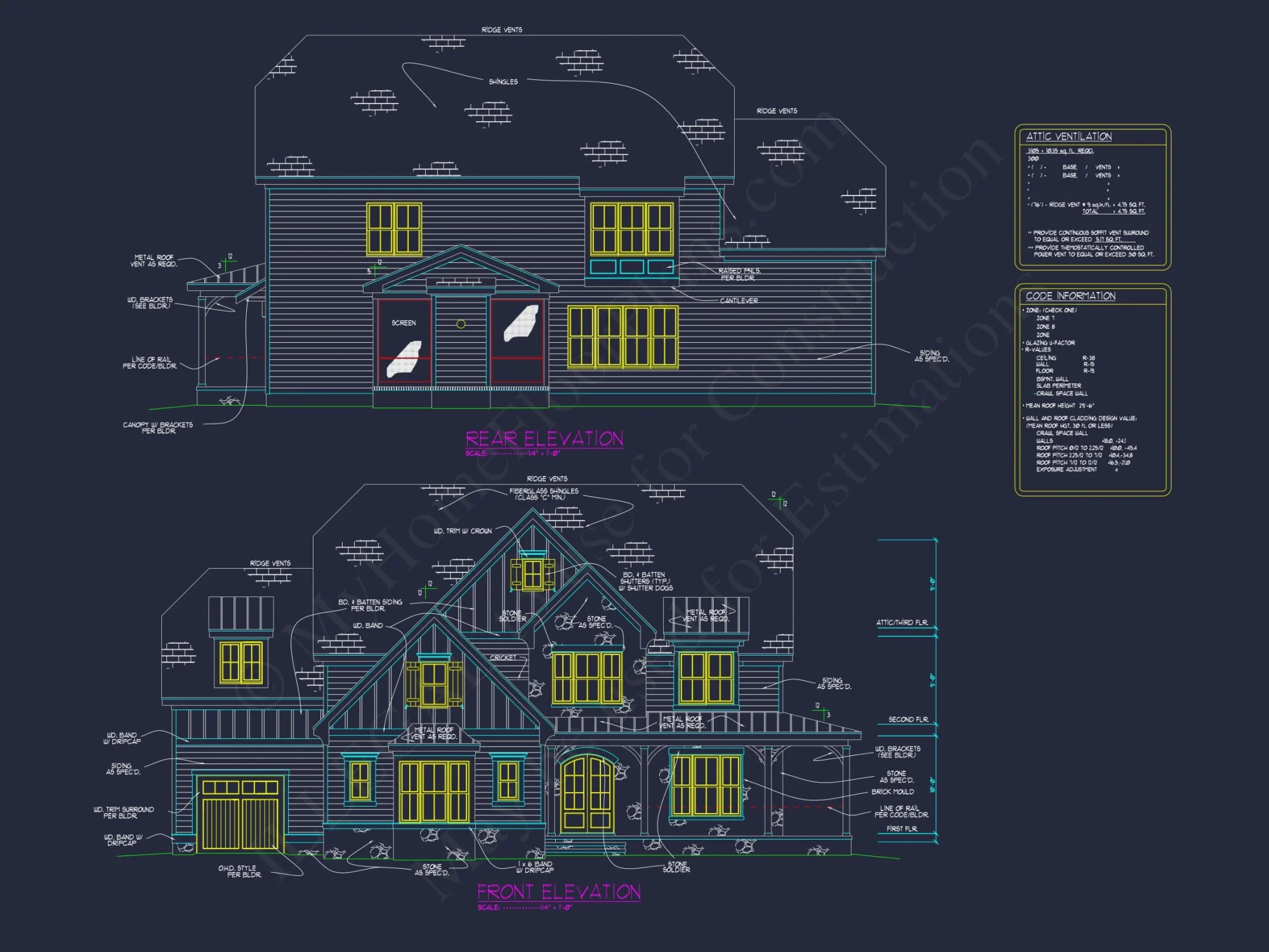 Luxurious house Floor Plan with Detailed CAD Designs & Blueprint