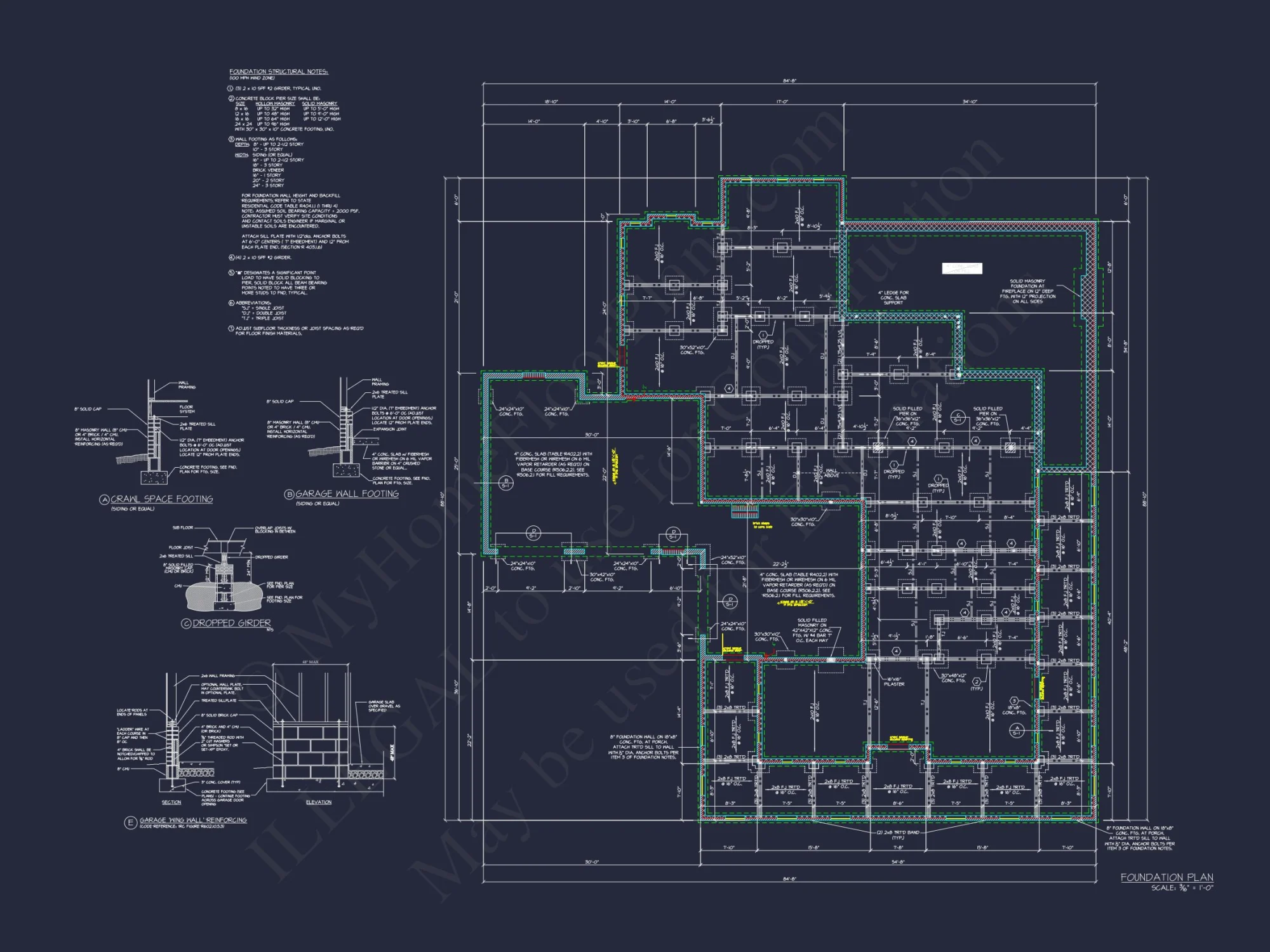 Elegant house Plan with Floor Plans and Blueprint Designs
