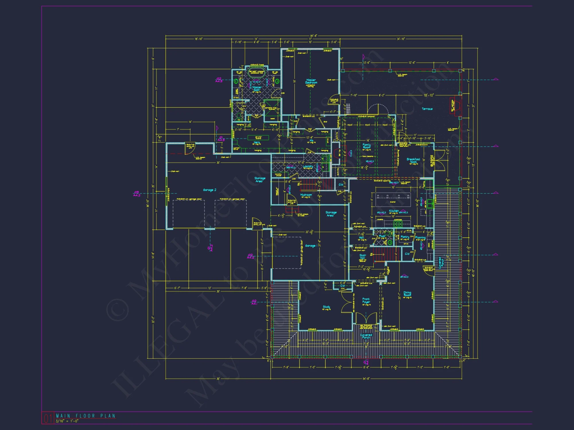 Elegant house Plan with Floor Plans and Blueprint Designs
