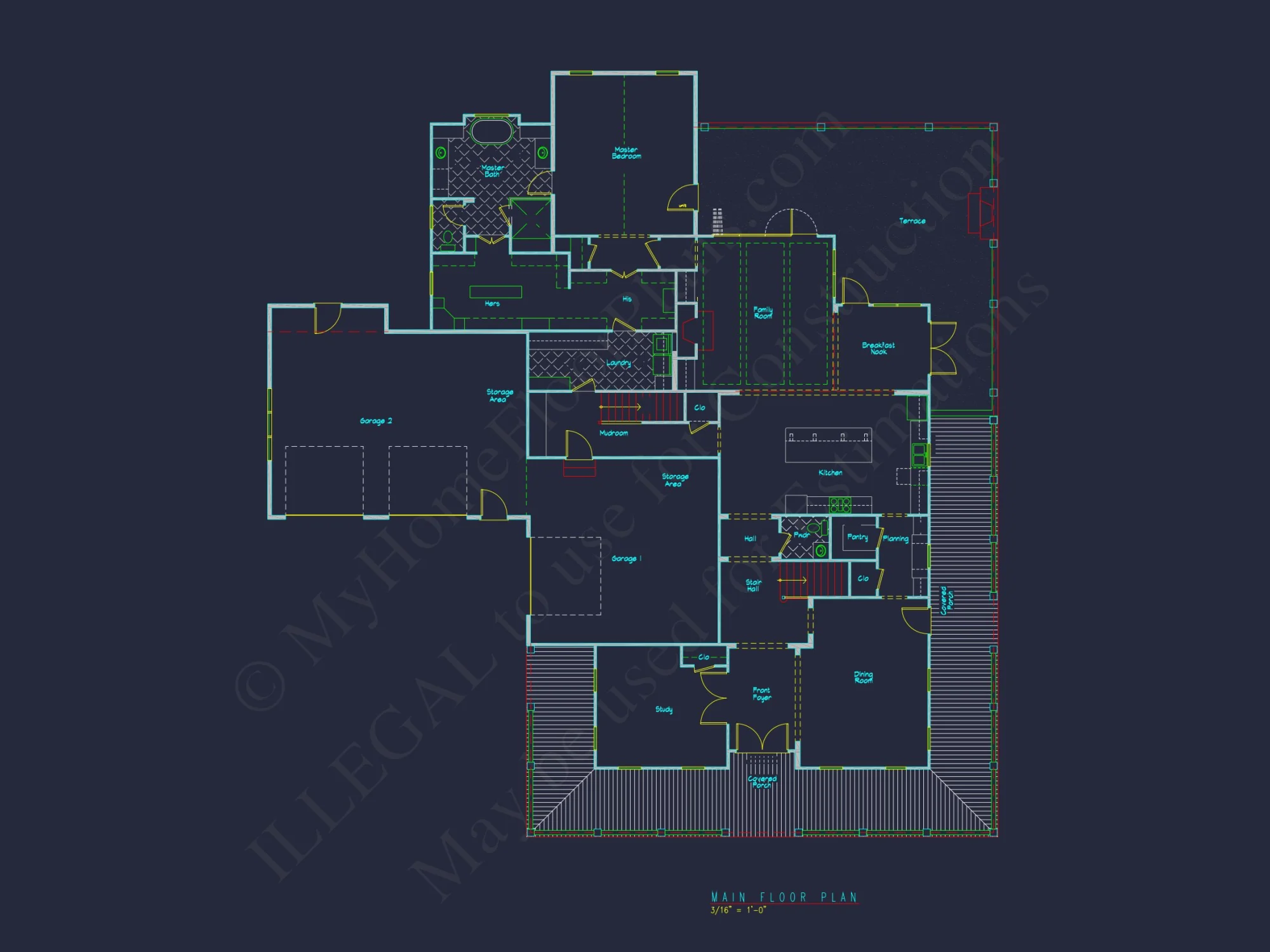 Elegant house Plan with Floor Plans and Blueprint Designs