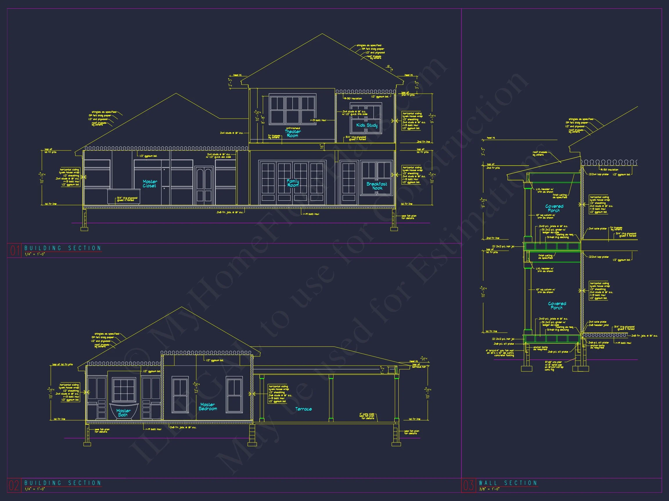 16-1831 HOUSE PLAN - Elegant House Plan with Floor Plans and Blueprint Designs 49 Elegant house Plan with Floor Plans and Blueprint Designs