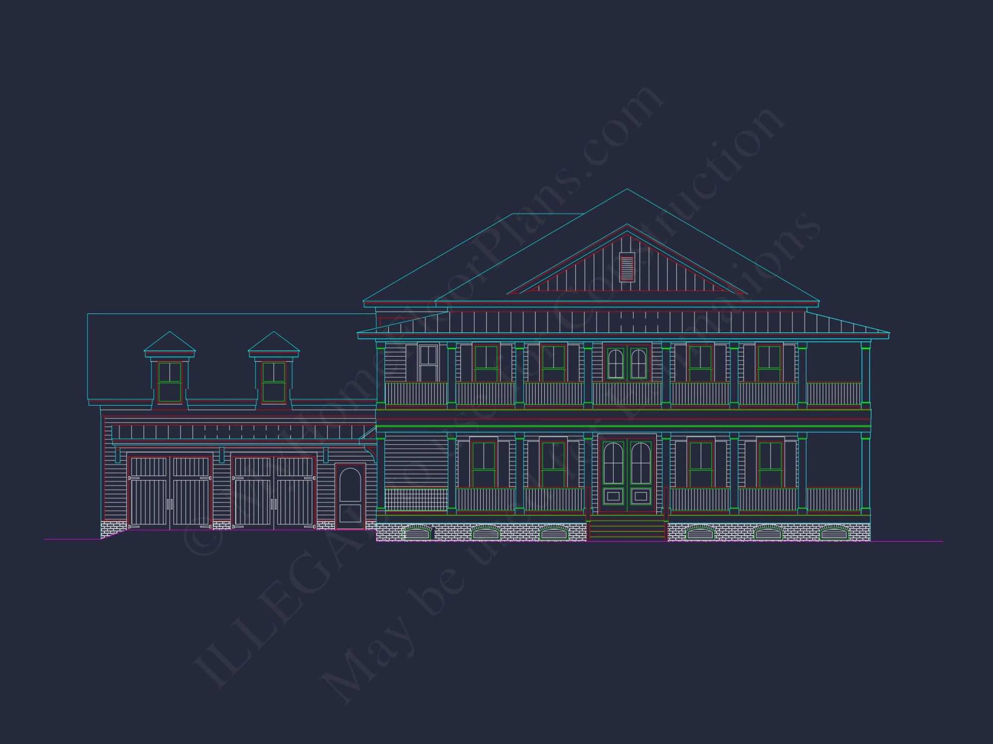 Elegant house Plan with Floor Plans and Blueprint Designs