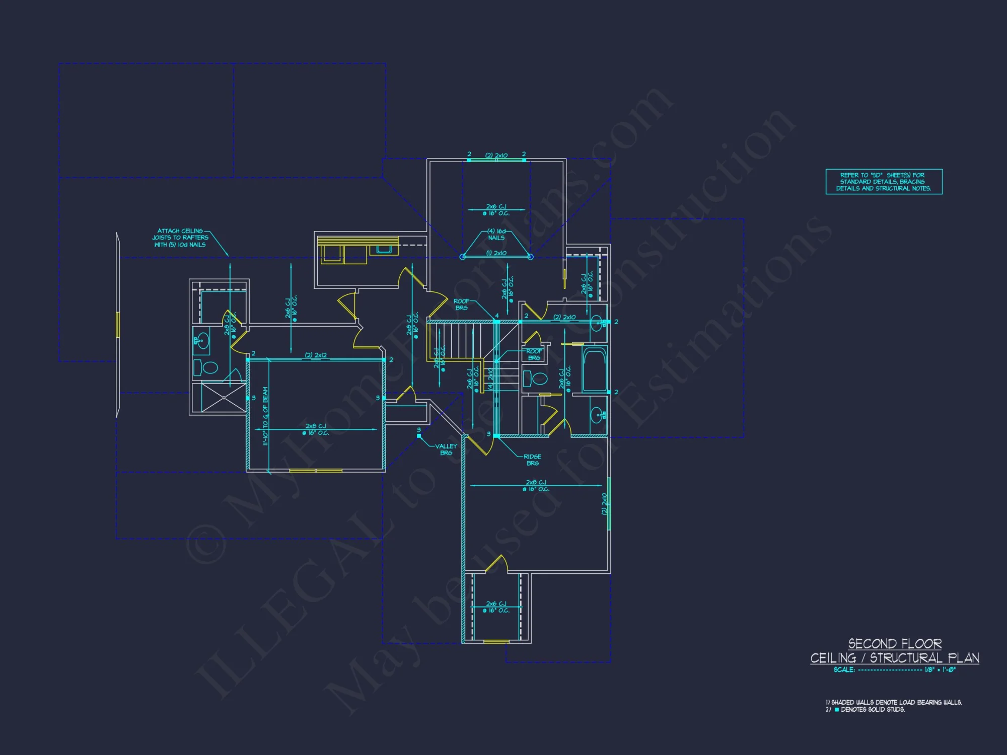 Modern Craftsman house Plan: Floor Plans & CAD Designs