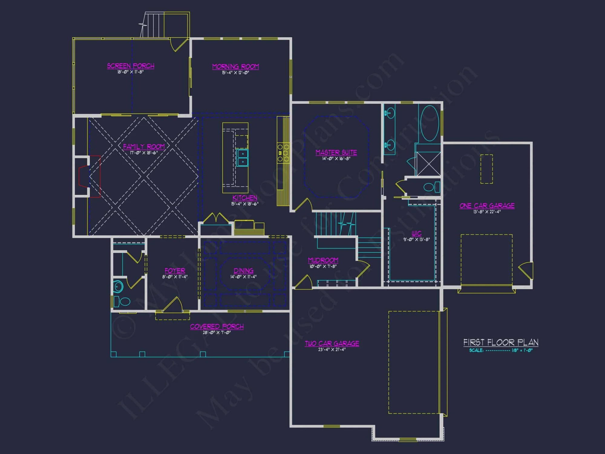 Modern Craftsman house Plan: Floor Plans & CAD Designs
