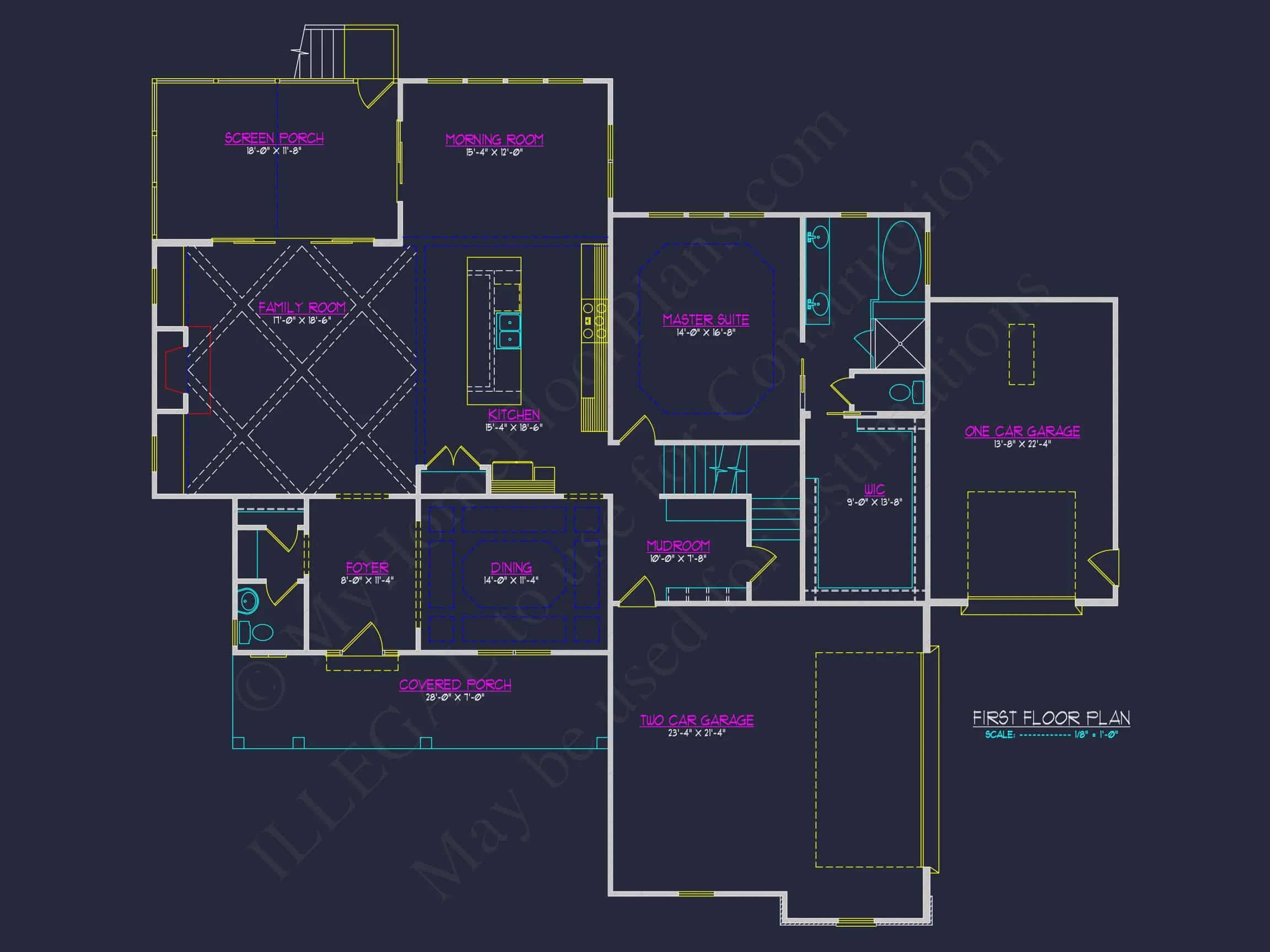Modern Craftsman house Plan: Floor Plans & CAD Designs