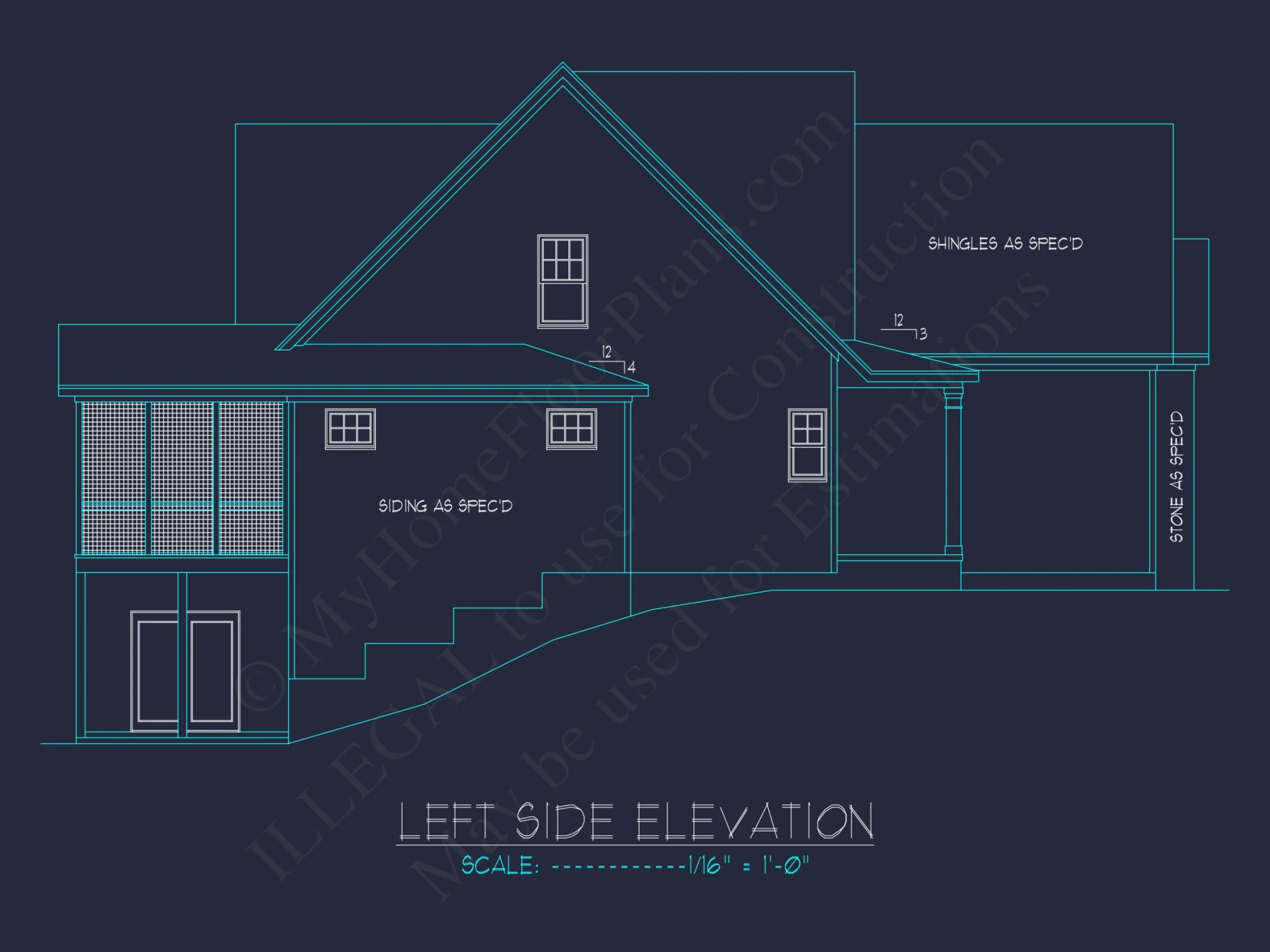 Modern Craftsman house Plan: Floor Plans & CAD Designs