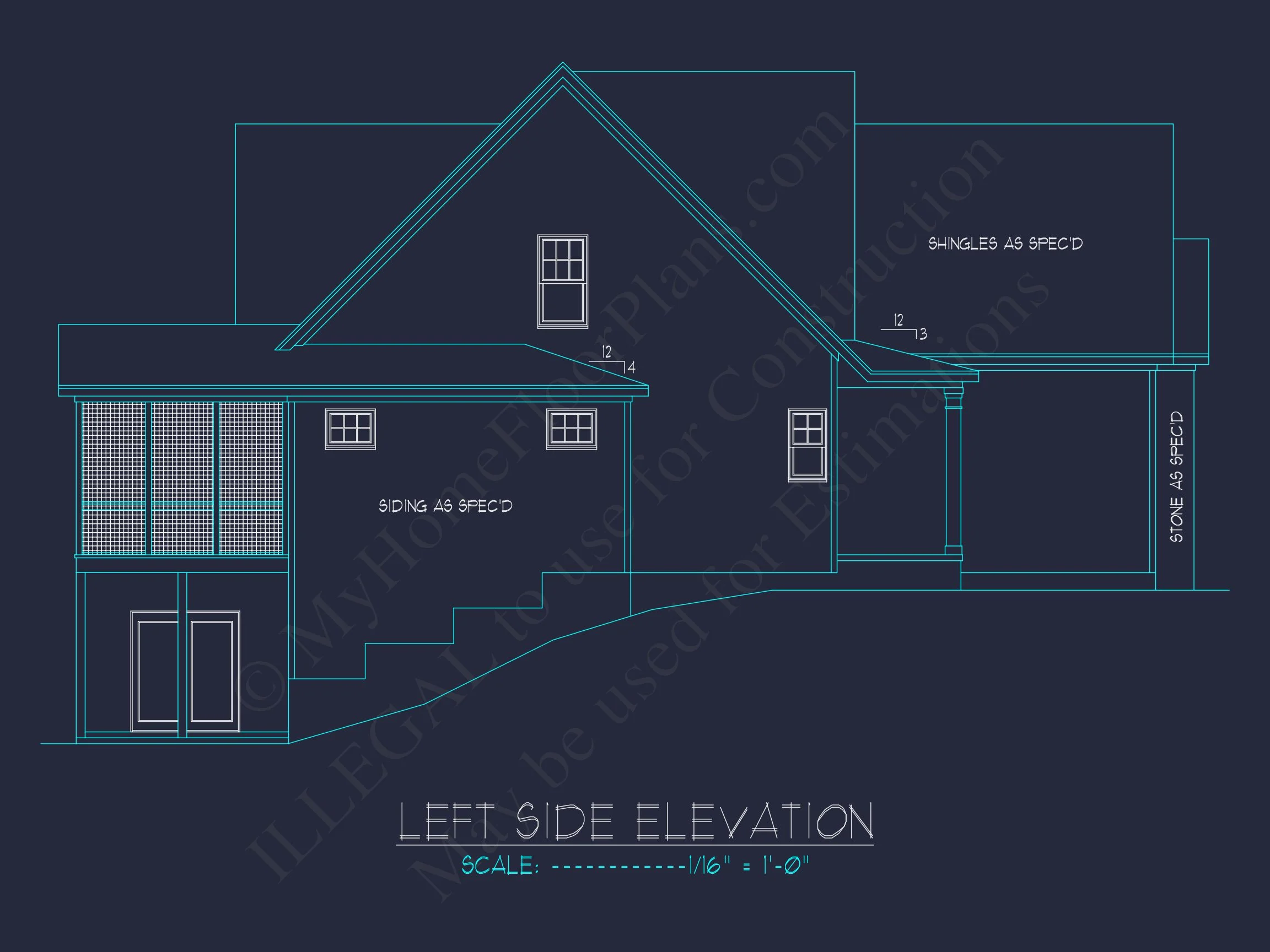 Modern Craftsman house Plan: Floor Plans & CAD Designs