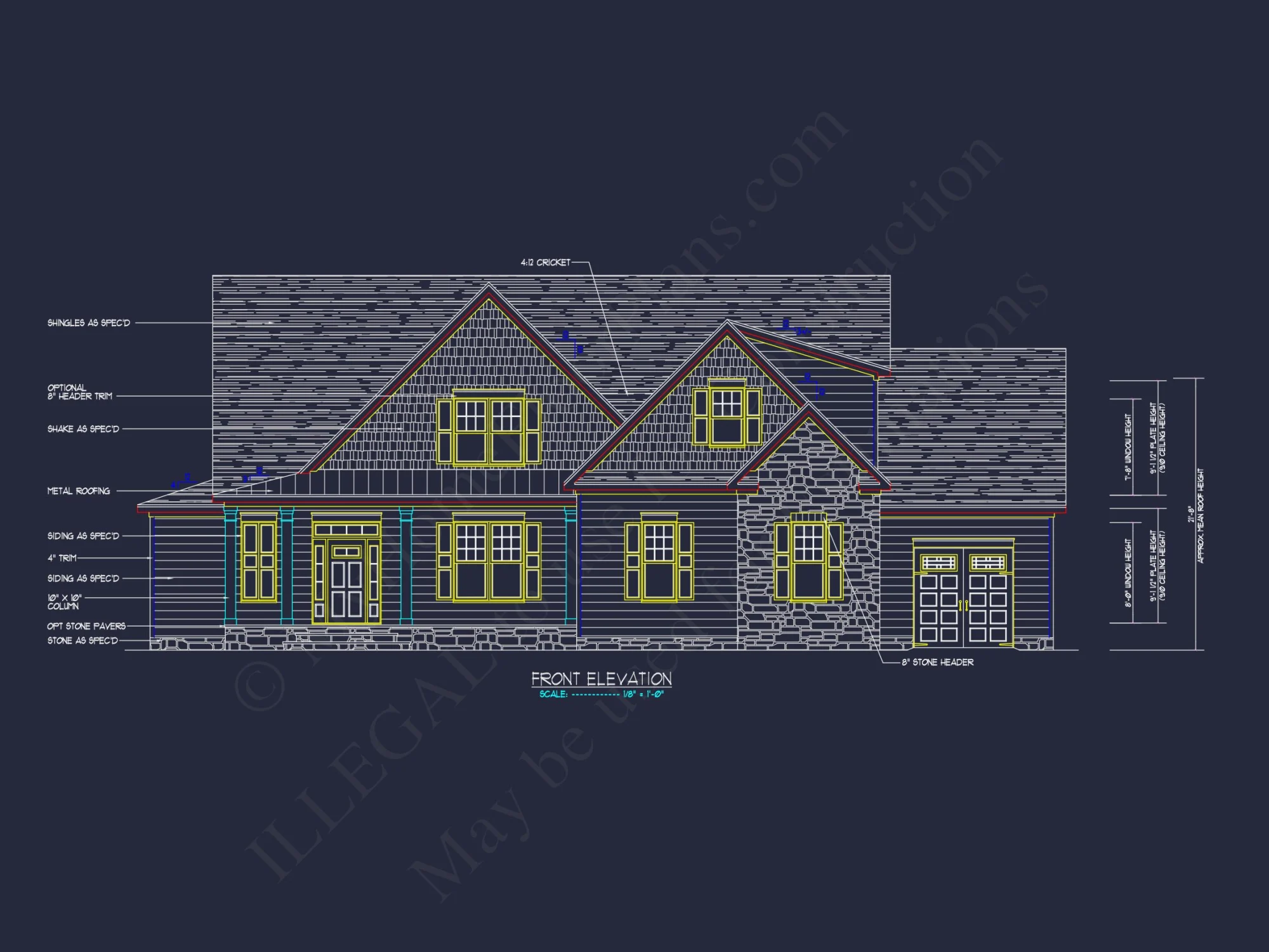 Modern Craftsman house Plan: Floor Plans & CAD Designs