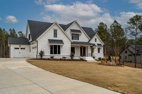 Modern Farmhouse house Plan with Open Floor Blueprint Designs