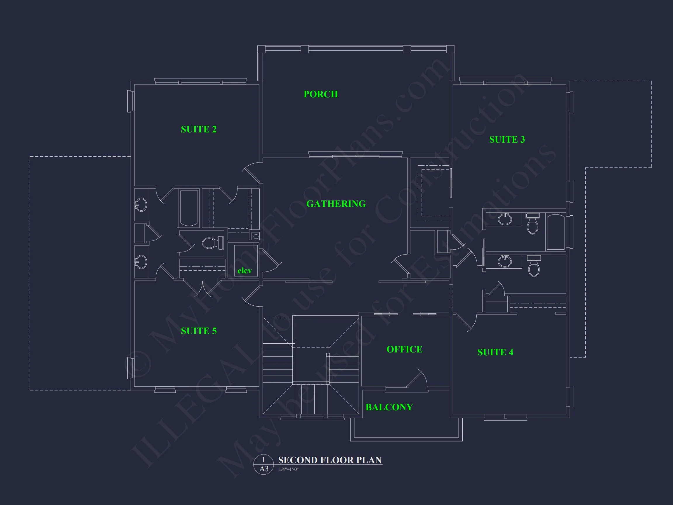 17-1967 HOUSE PLAN - Modern House Floor Plan Blueprint with CAD Architecture 15 Modern house Floor Plan Blueprint with CAD Architecture