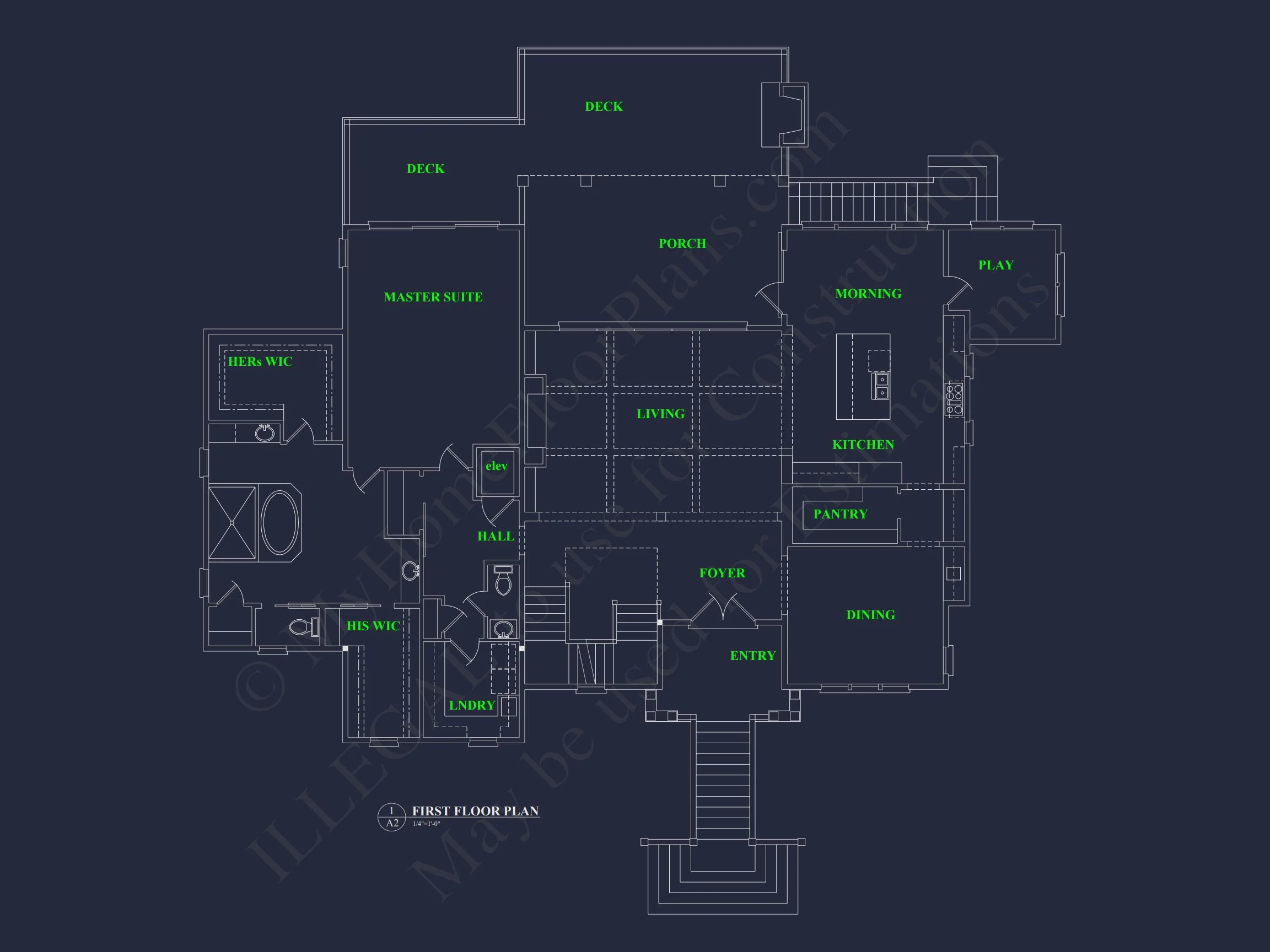 17-1967 HOUSE PLAN - Modern House Floor Plan Blueprint with CAD Architecture 14 Modern house Floor Plan Blueprint with CAD Architecture