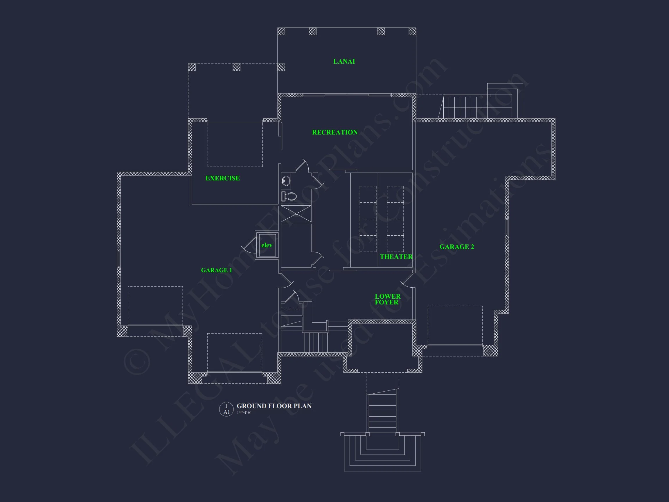 17-1967 HOUSE PLAN - Modern House Floor Plan Blueprint with CAD Architecture 13 Modern house Floor Plan Blueprint with CAD Architecture