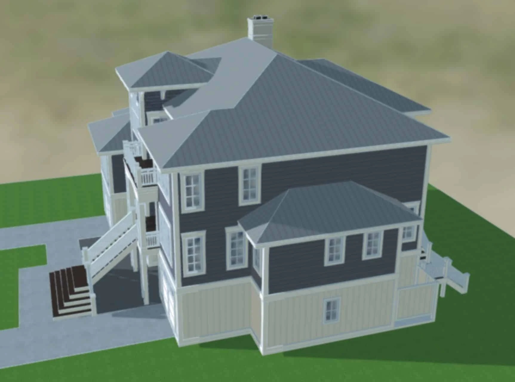 17-1967 HOUSE PLAN - Modern House Floor Plan Blueprint with CAD Architecture 5 Modern house Floor Plan Blueprint with CAD Architecture