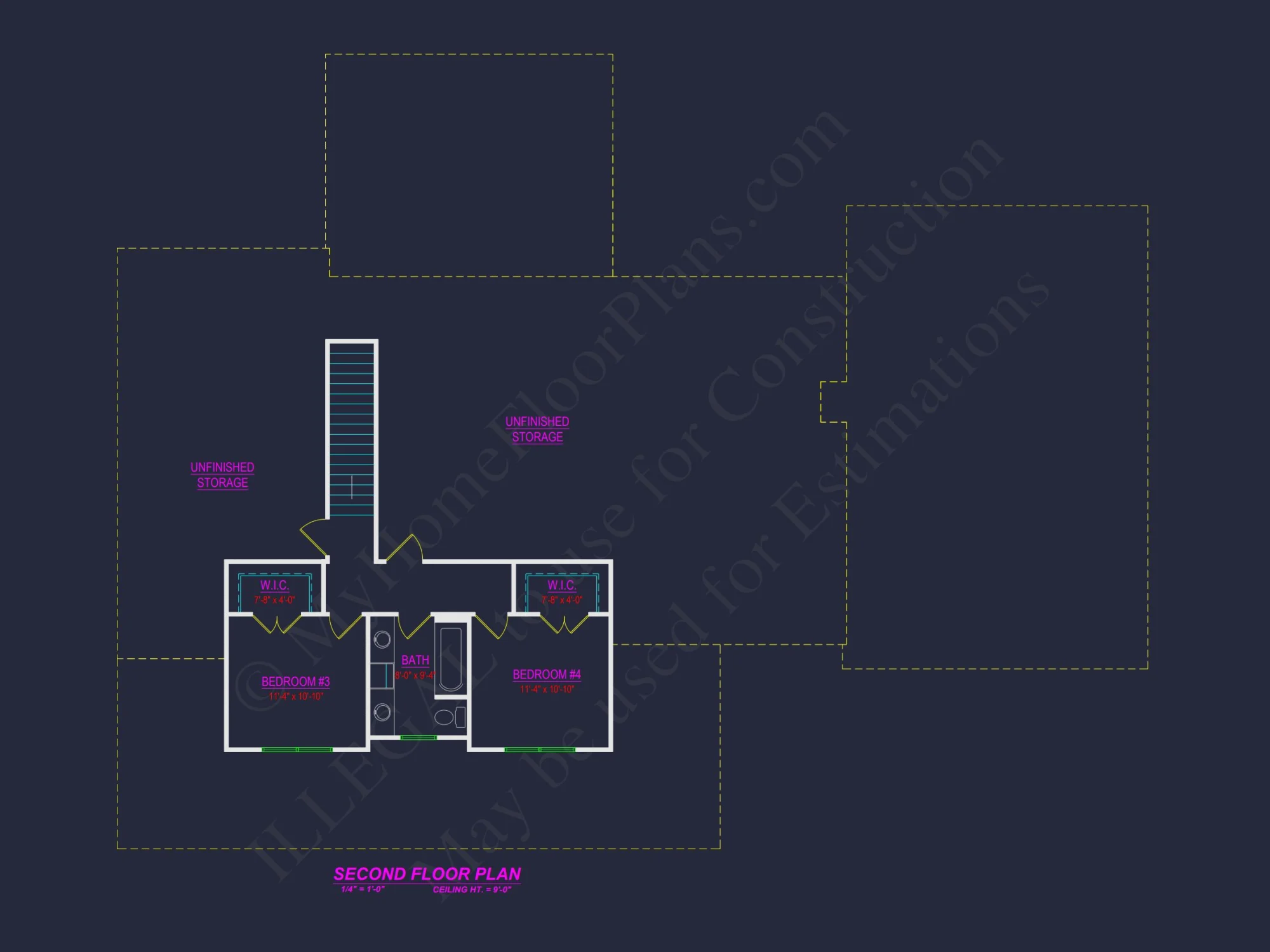Elegant house Plan with Blueprint Designs & CAD Features