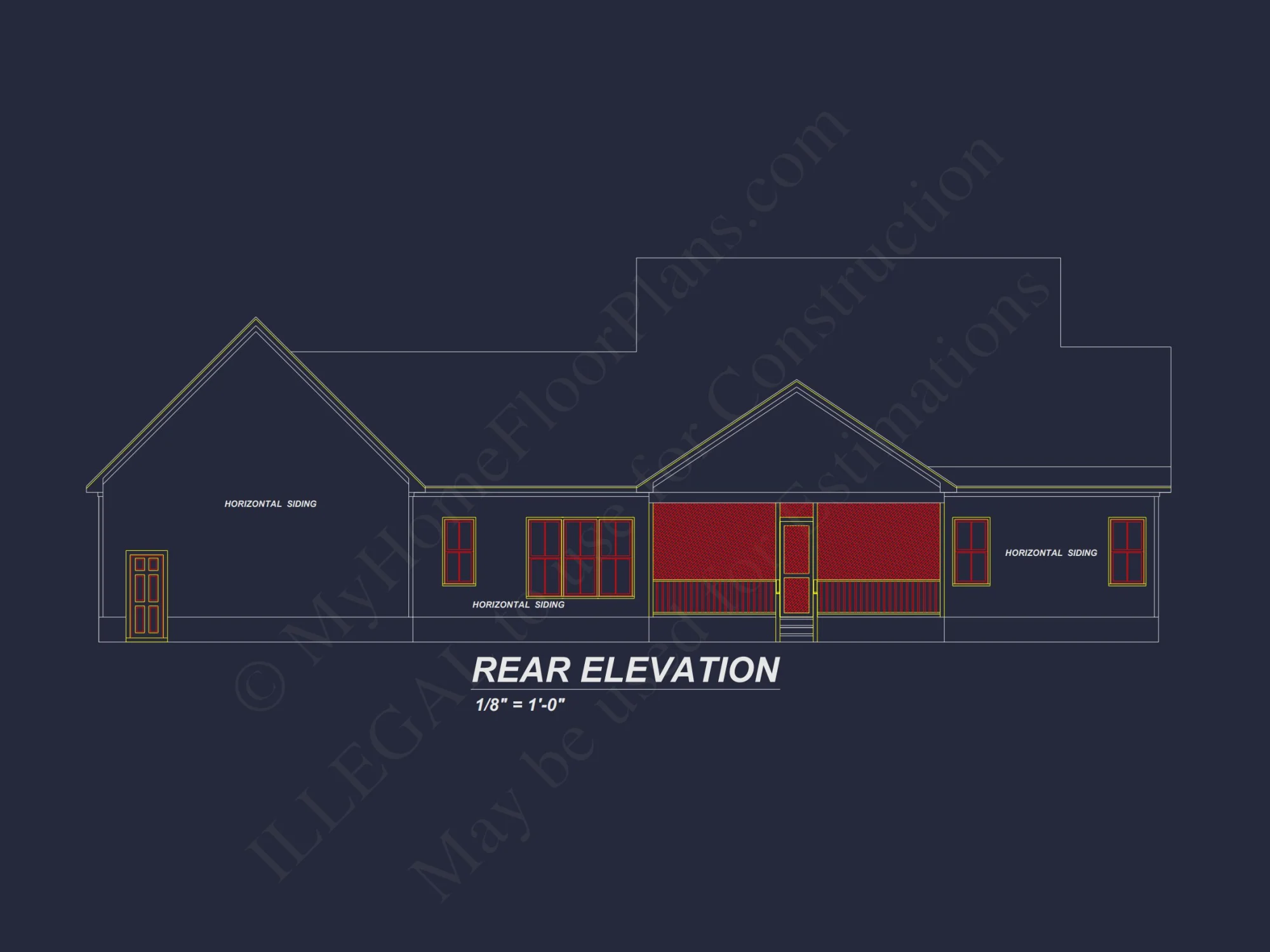 Elegant house Plan with Blueprint Designs & CAD Features