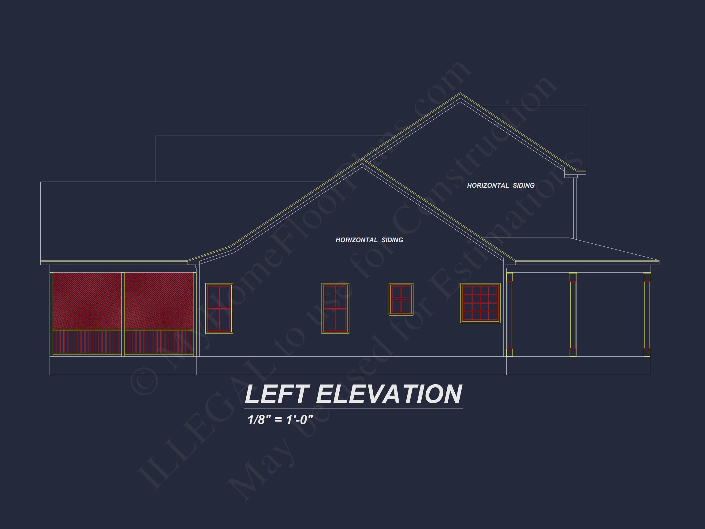 19-2092 HOUSE PLAN - Elegant House Plan with Blueprint Designs & CAD Features 3 Elegant house Plan with Blueprint Designs & CAD Features