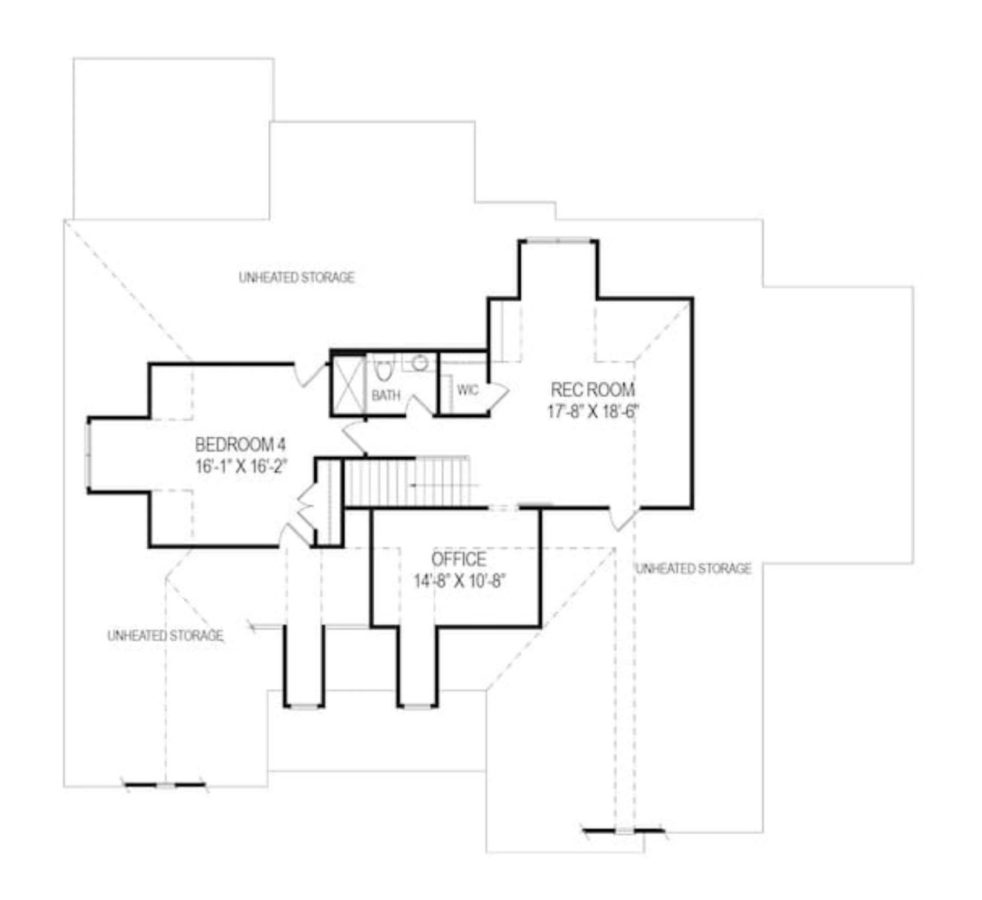 Gorgeous house Floor Plan with Craftsman Design
