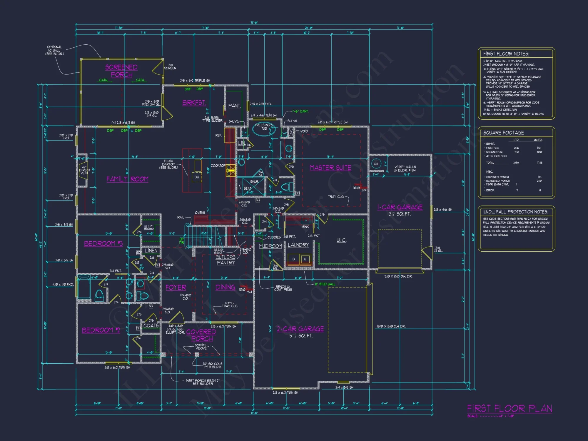 Gorgeous house Floor Plan with Craftsman Design