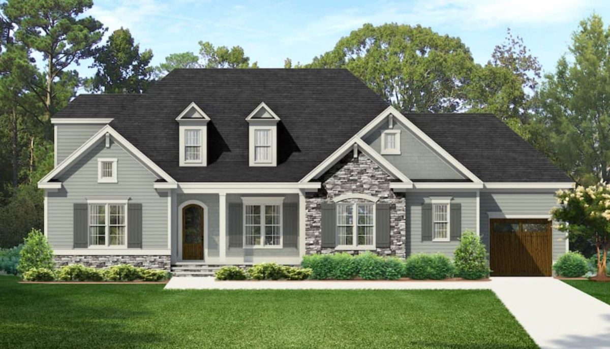 Gorgeous house Floor Plan with Craftsman Design