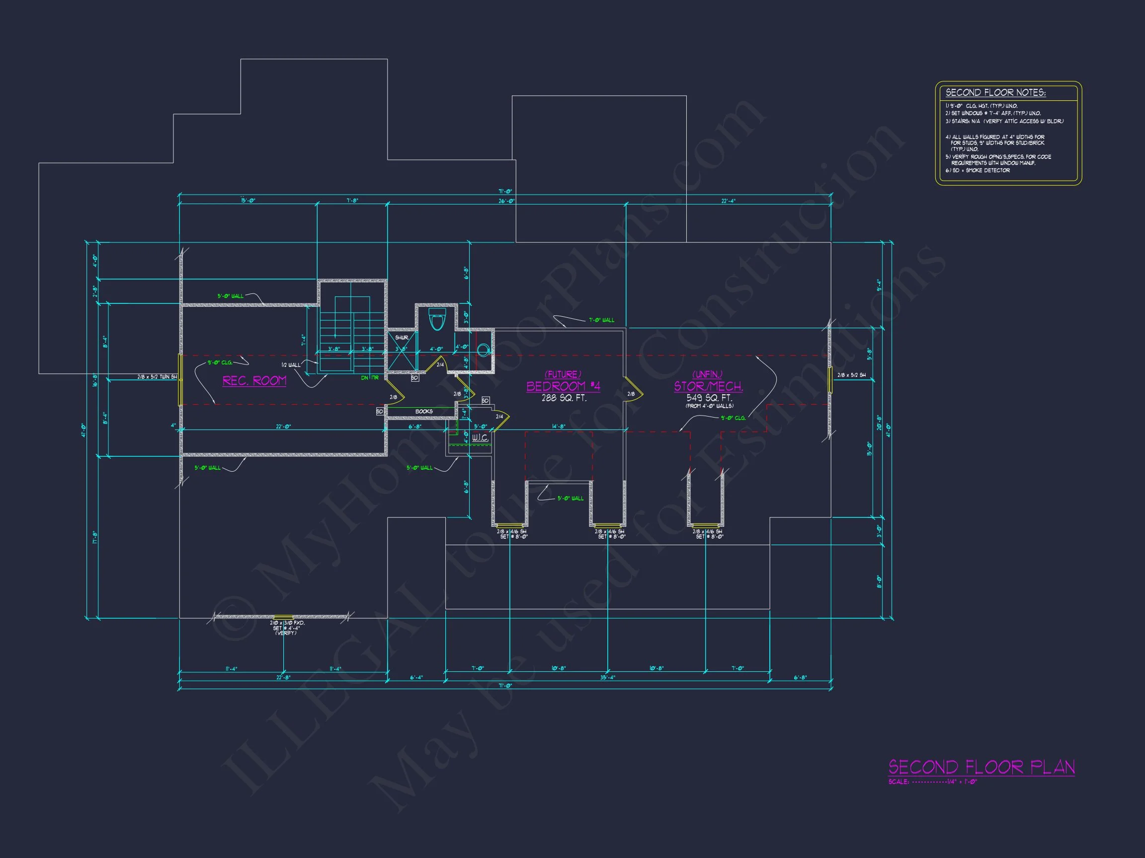 18-1755 HOUSE PLAN - Modern Craftsman House Floor Plan with Detailed Architecture 11 Modern Craftsman house Floor Plan with Detailed Architecture
