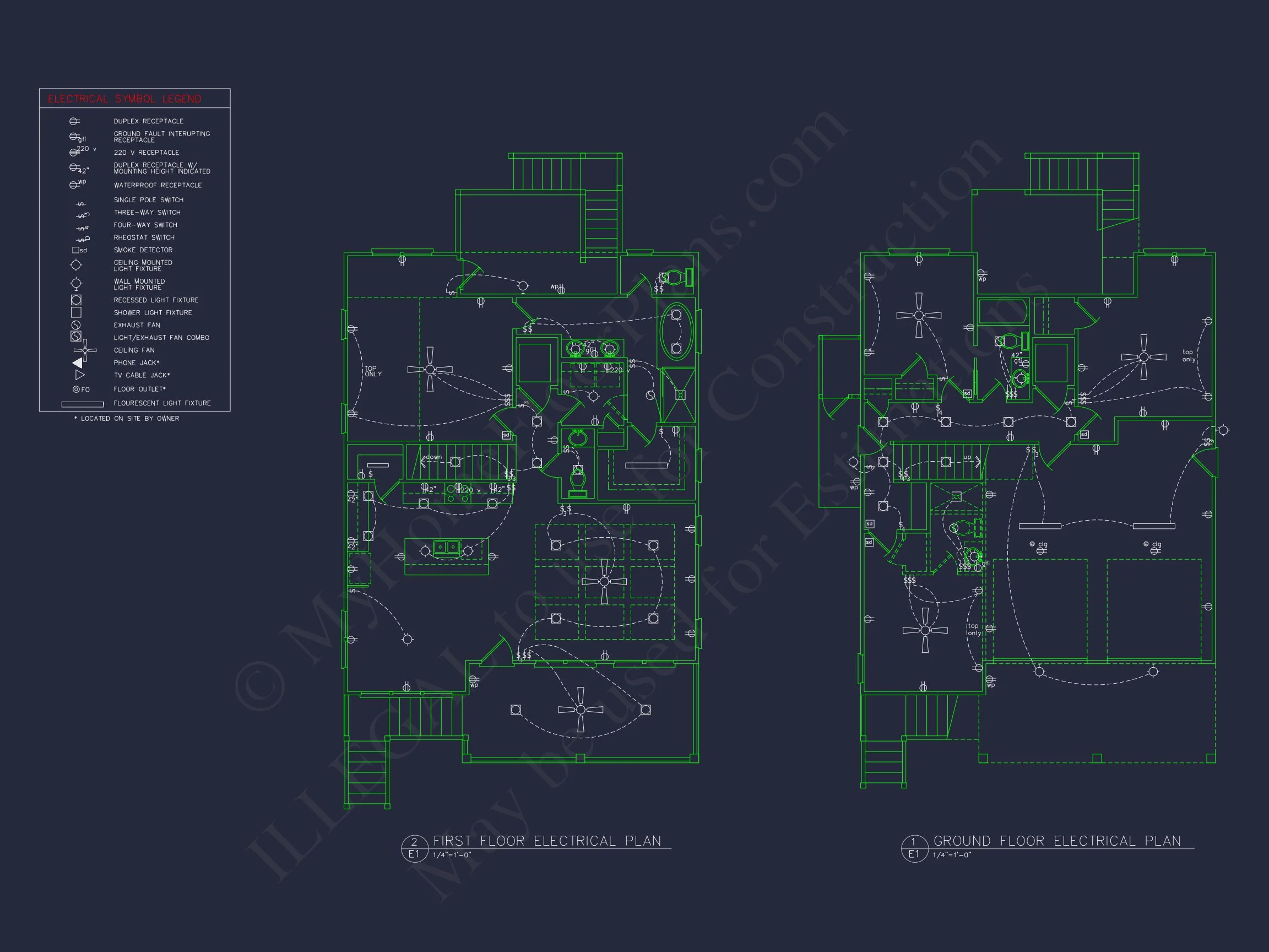 Elegant house Plan with 2 Floors, CAD Blueprint & Open Designs