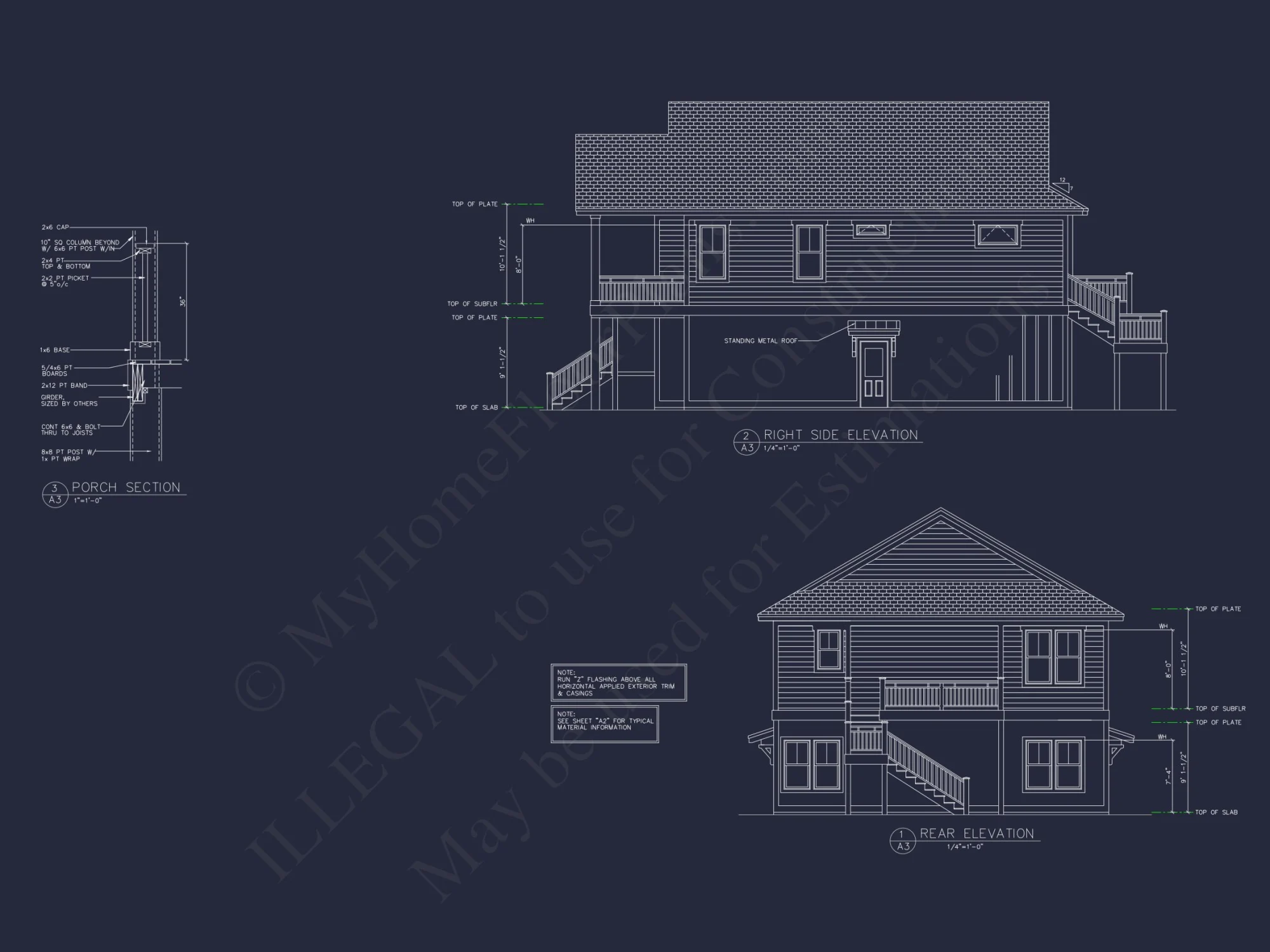 Elegant house Plan with 2 Floors, CAD Blueprint & Open Designs